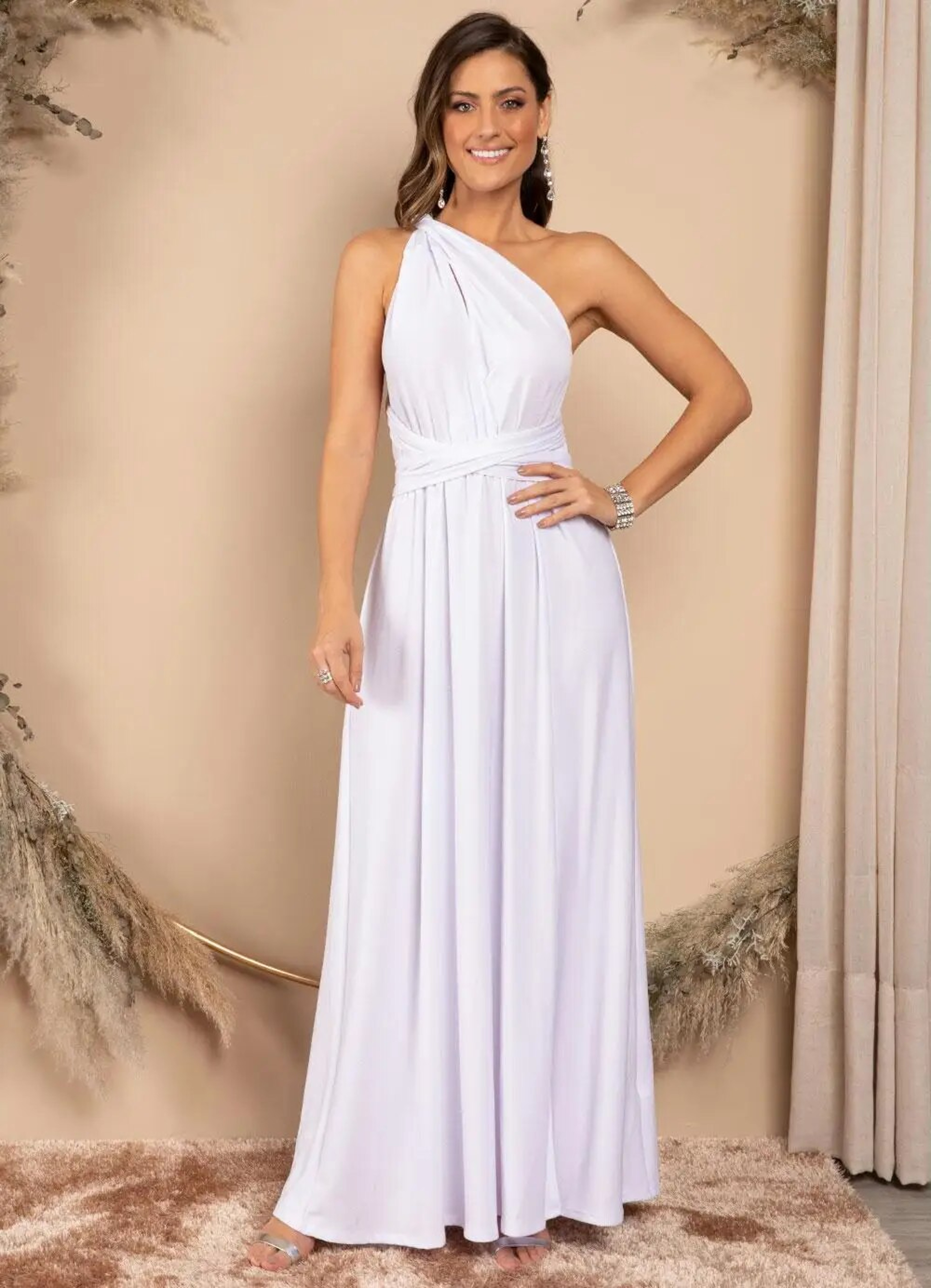 Womens Multiway Convertible Wrap Maxi Dress Backless Floor Length Design 5