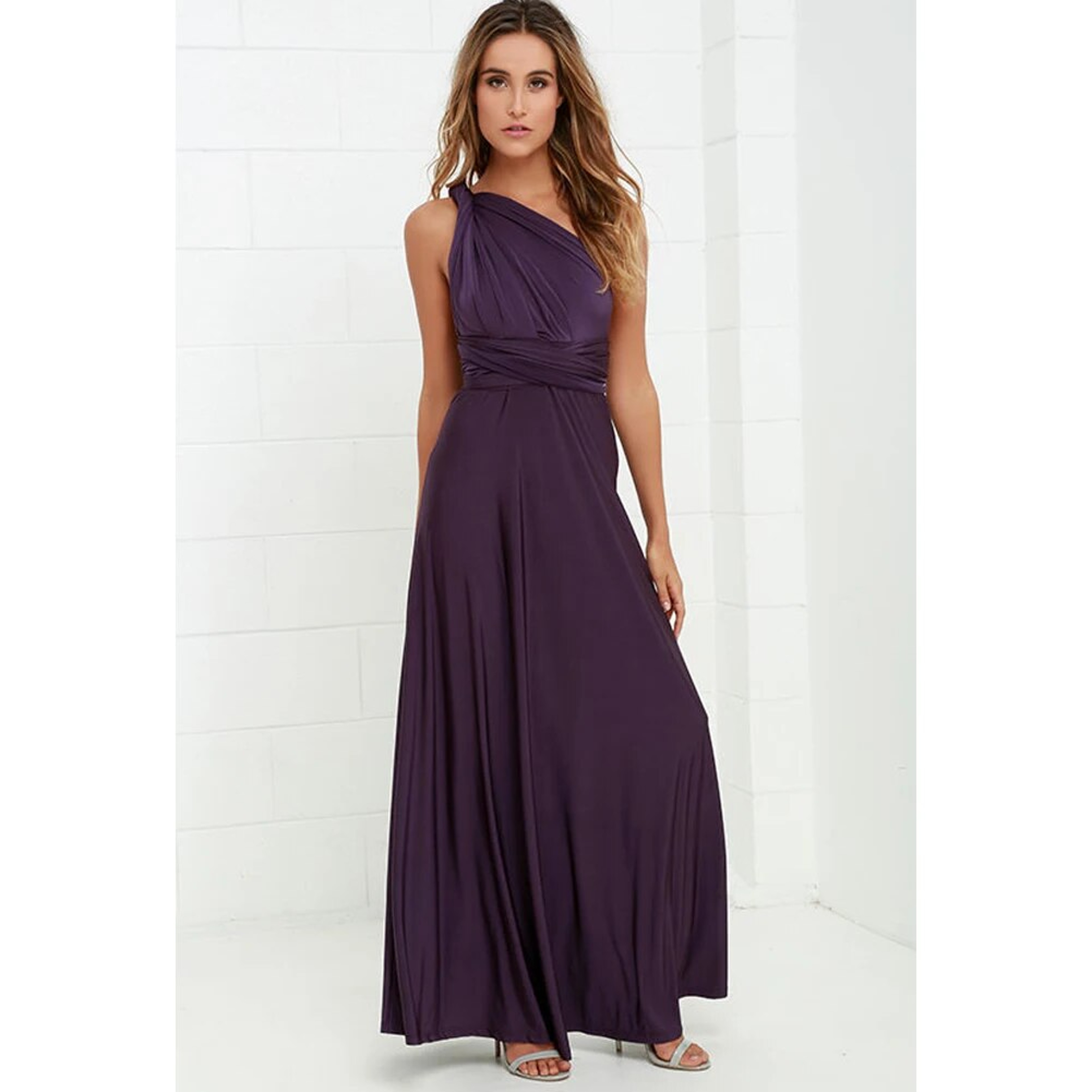 Womens Multiway Convertible Wrap Maxi Dress Backless Floor Length Design 15
