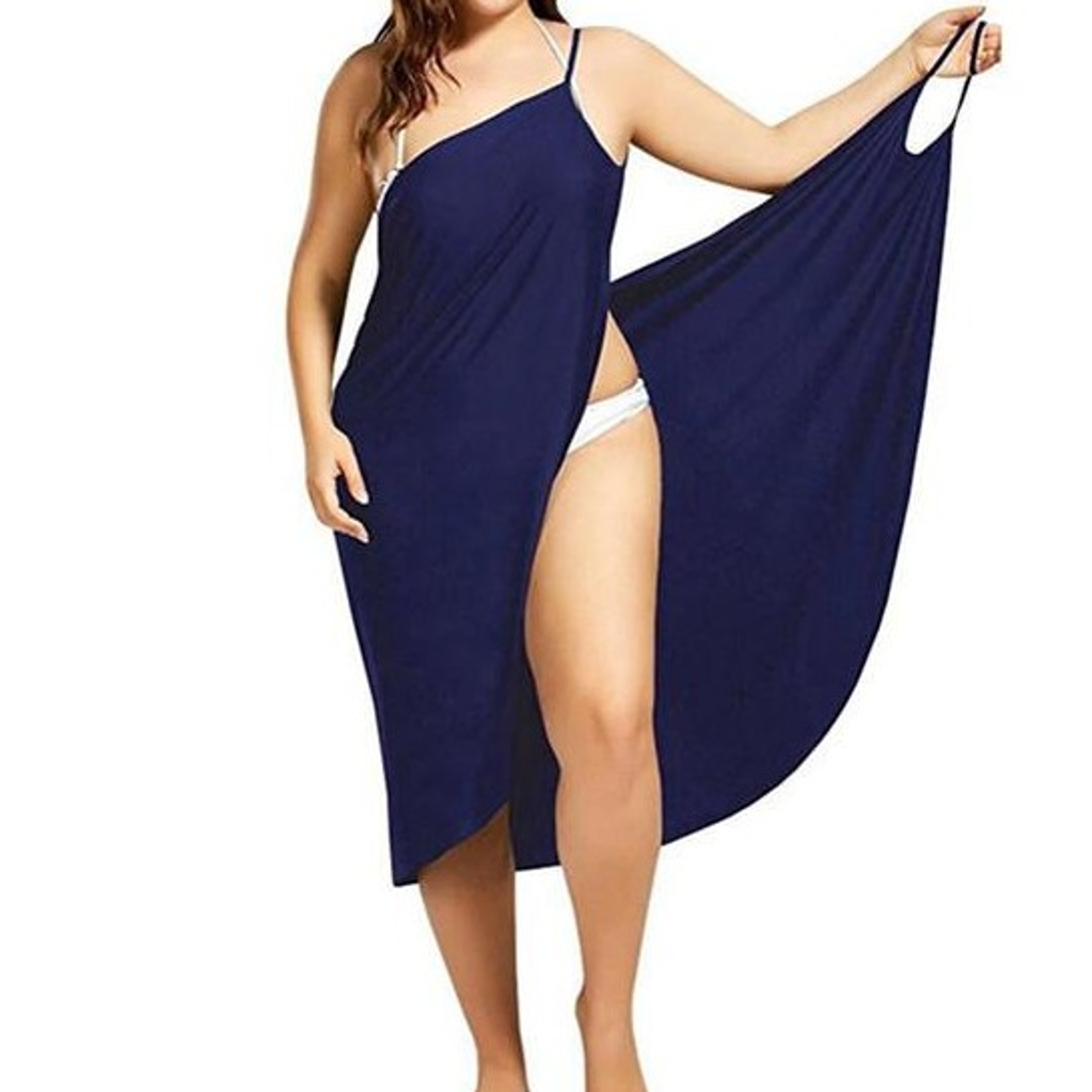 Womens Sleeveless Summer Beach Dress with Spaghetti Straps and Loose Fitjpg