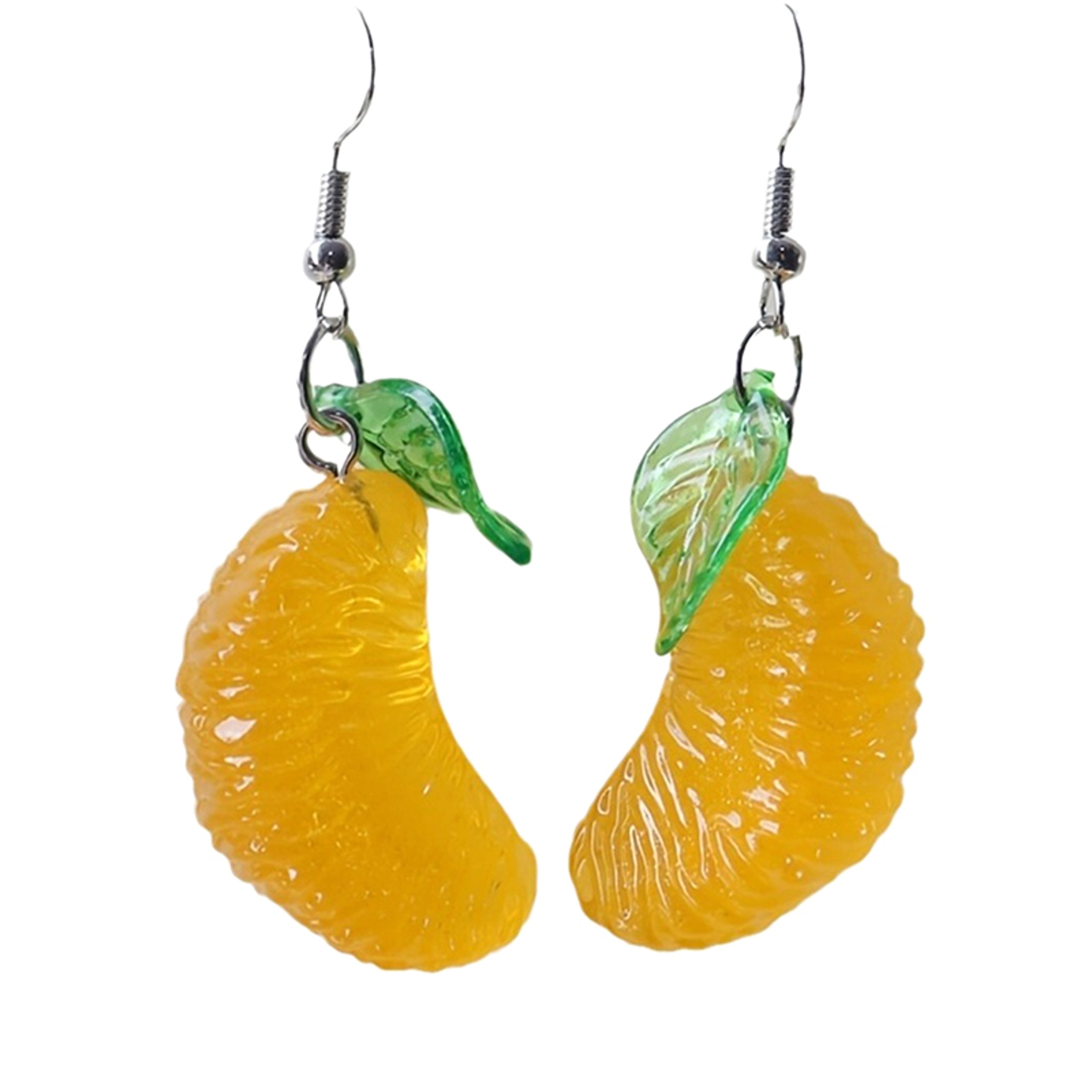 Cute Orange Fruit Stud Earrings for Girls Fun Summer Fashion Jewelry – view 6
