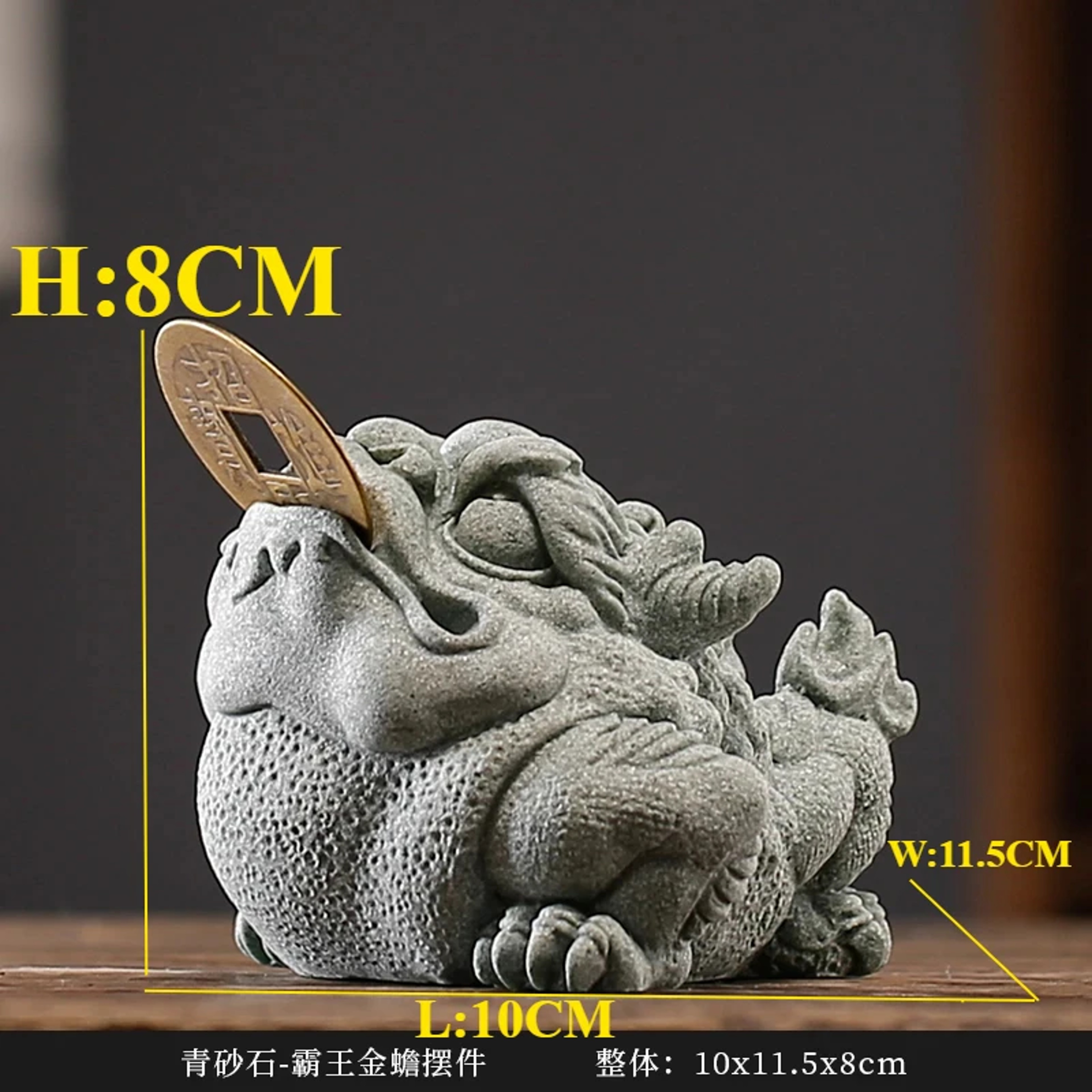 Feng Shui Gold Toad Tea Pet Pottery Figurine For Tea Tray And Desk Decor 11
