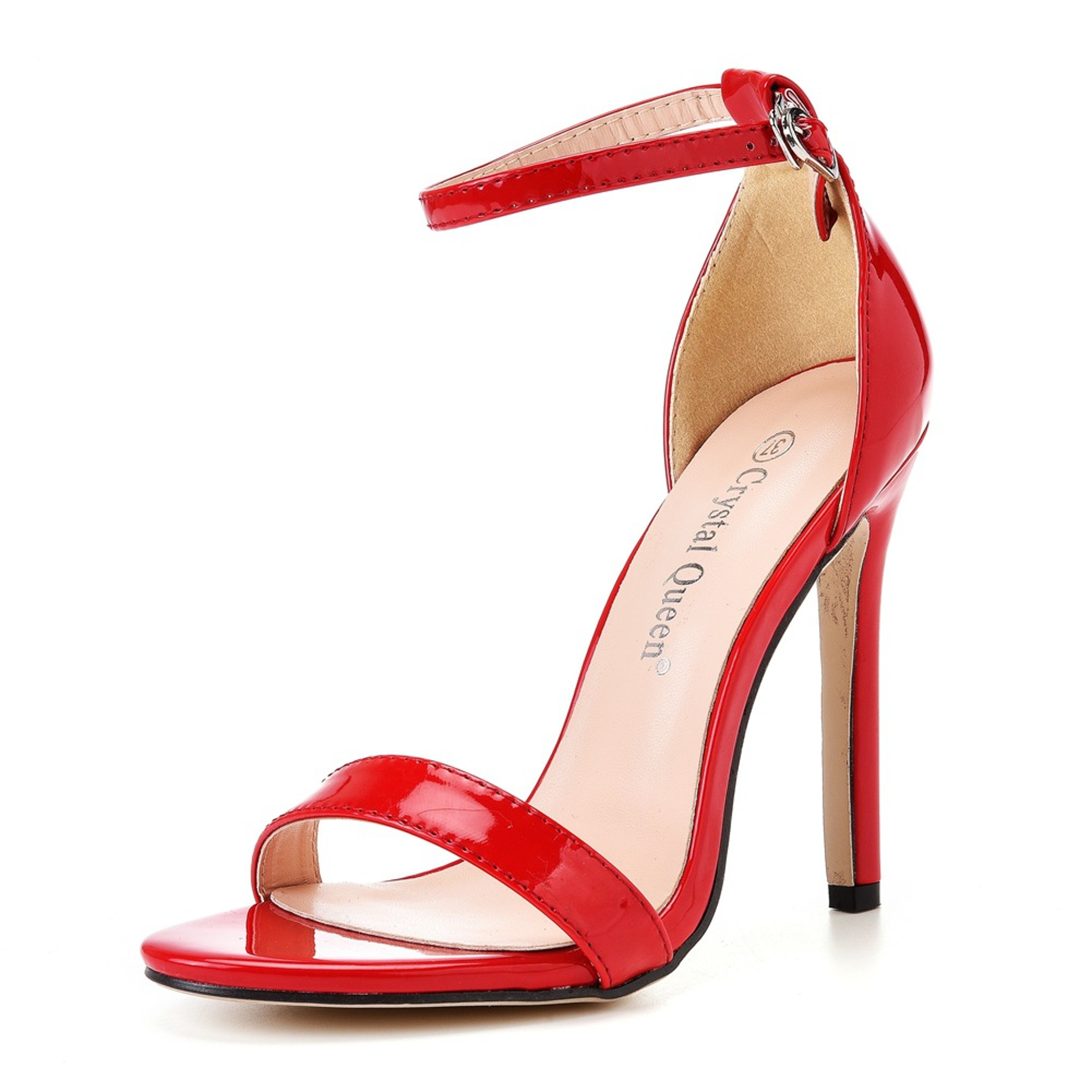 Womens High Heel Sandals With Buckle Strap For Weddings And Parties 10