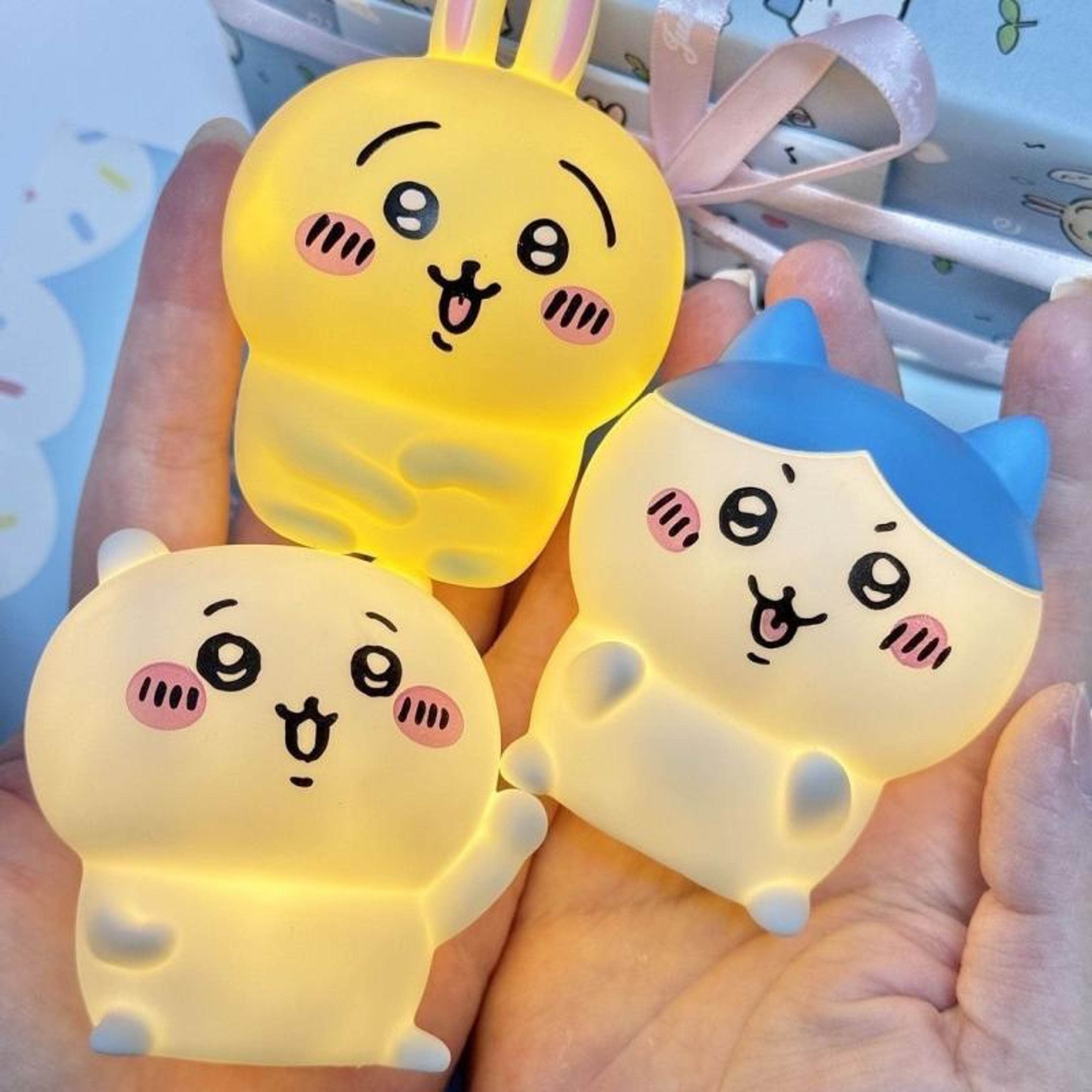 Anime Chiikawa Vinyl Doll Night Light Kawaii Desktop and Bedroom Decoration – view 2
