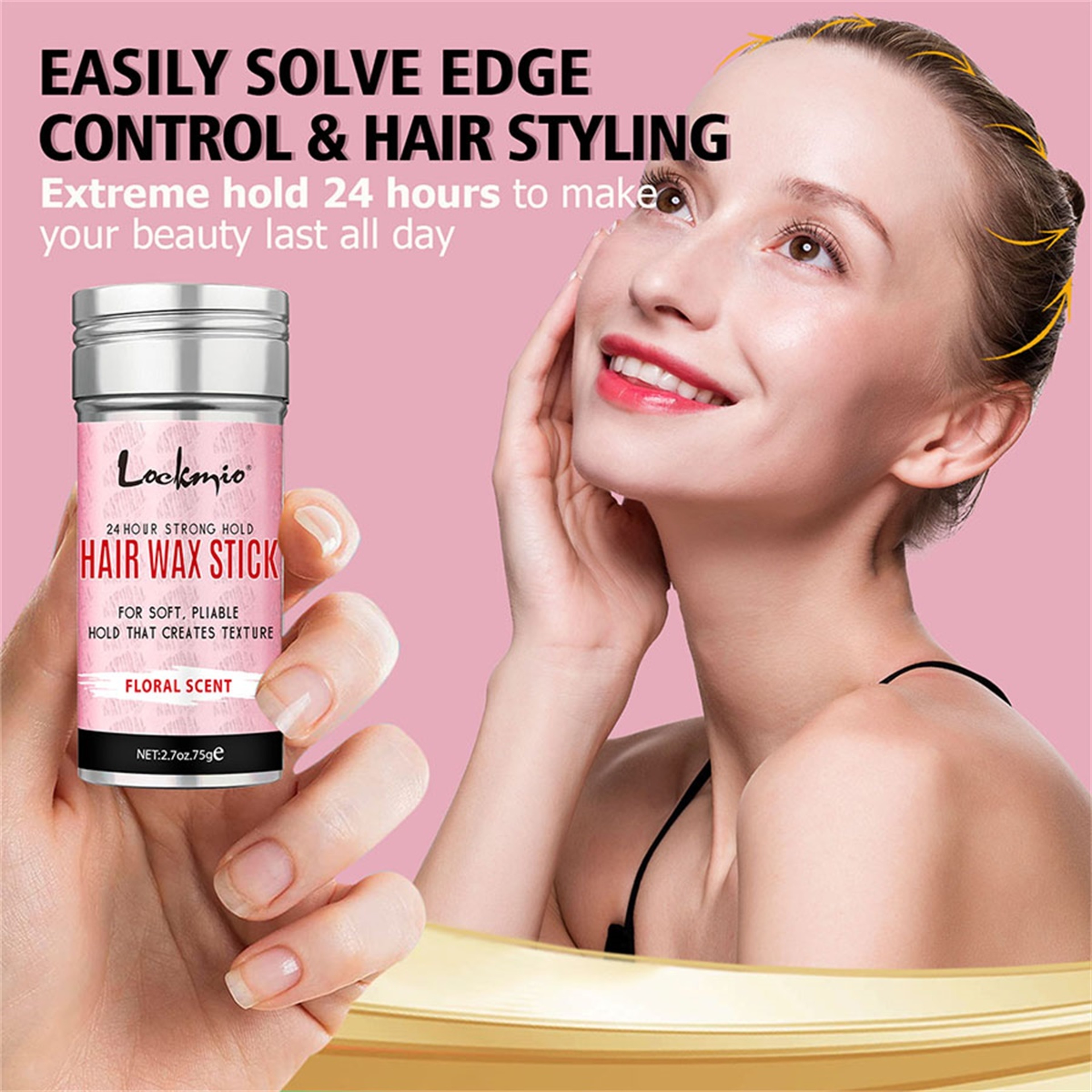 Anti Frizz Hair Wax Stick for Flyaway Control and Smooth Styling – view 6