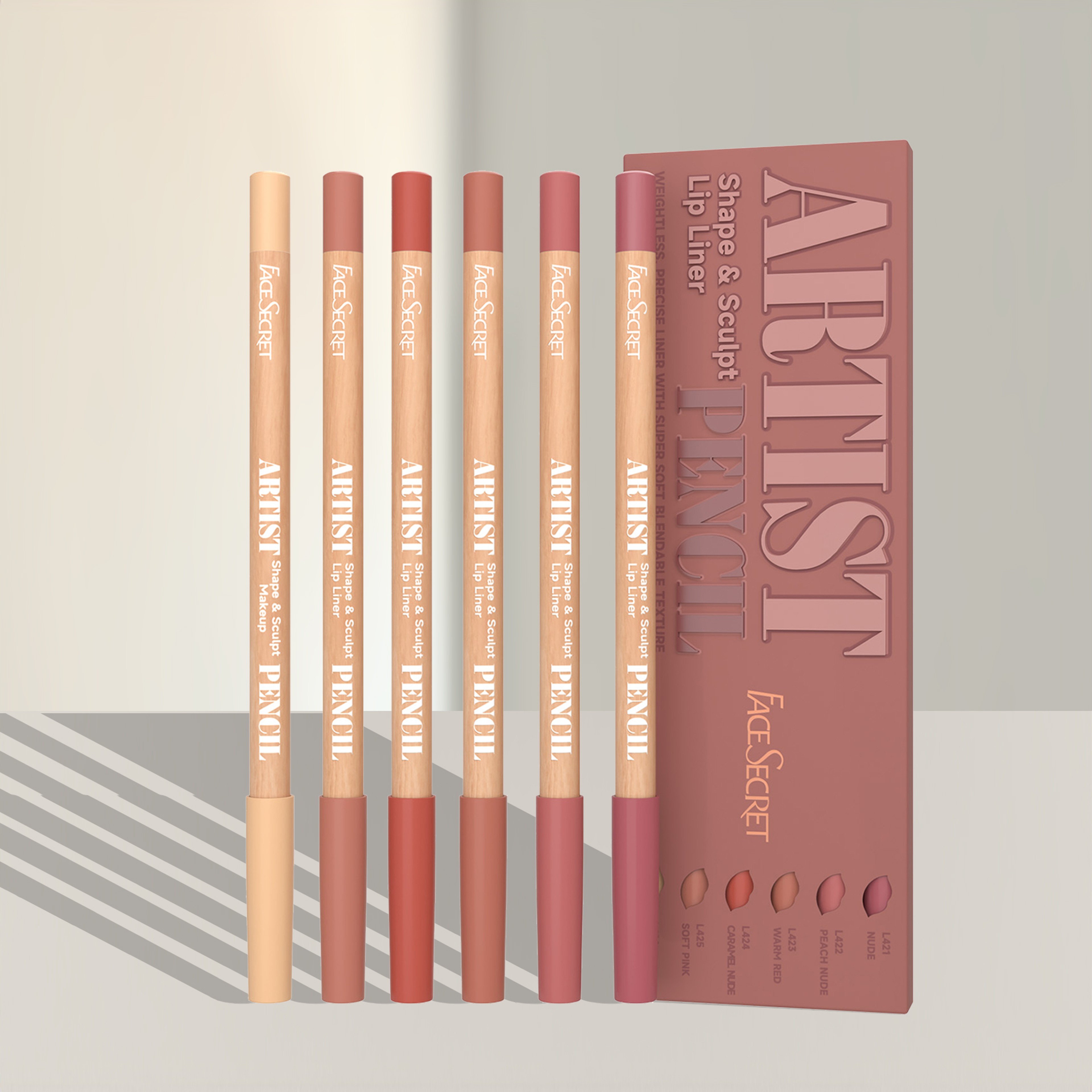 Face Secret Artist Shape Pencil Set Sculpted Lip Liner & Precise Weightless Liner for Super Soft Smooth Texture – view 5