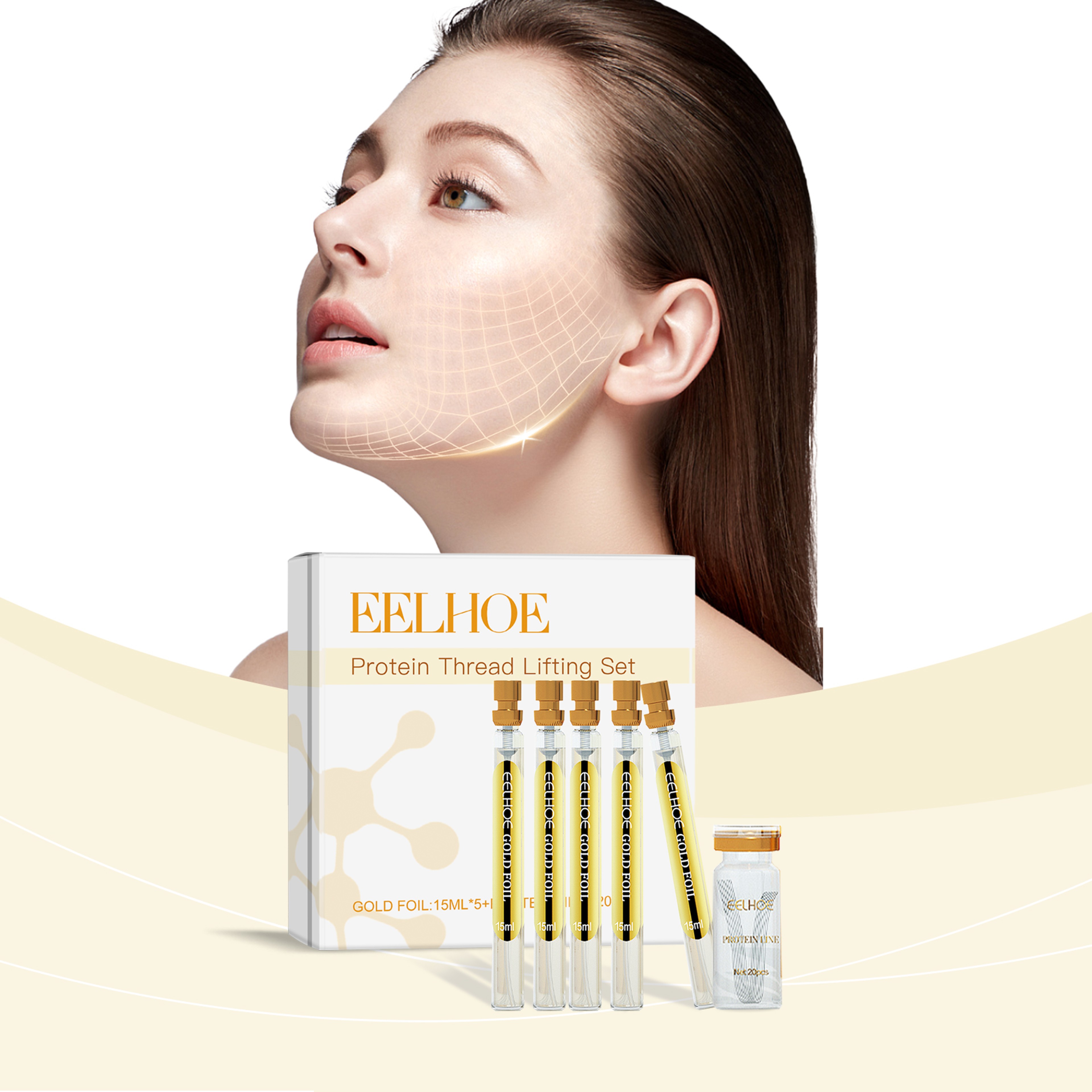 Wrinkle Treatment Protein Threads Absorbable Collagen Face Filler For Firming Moisturizing  Fine Li 0