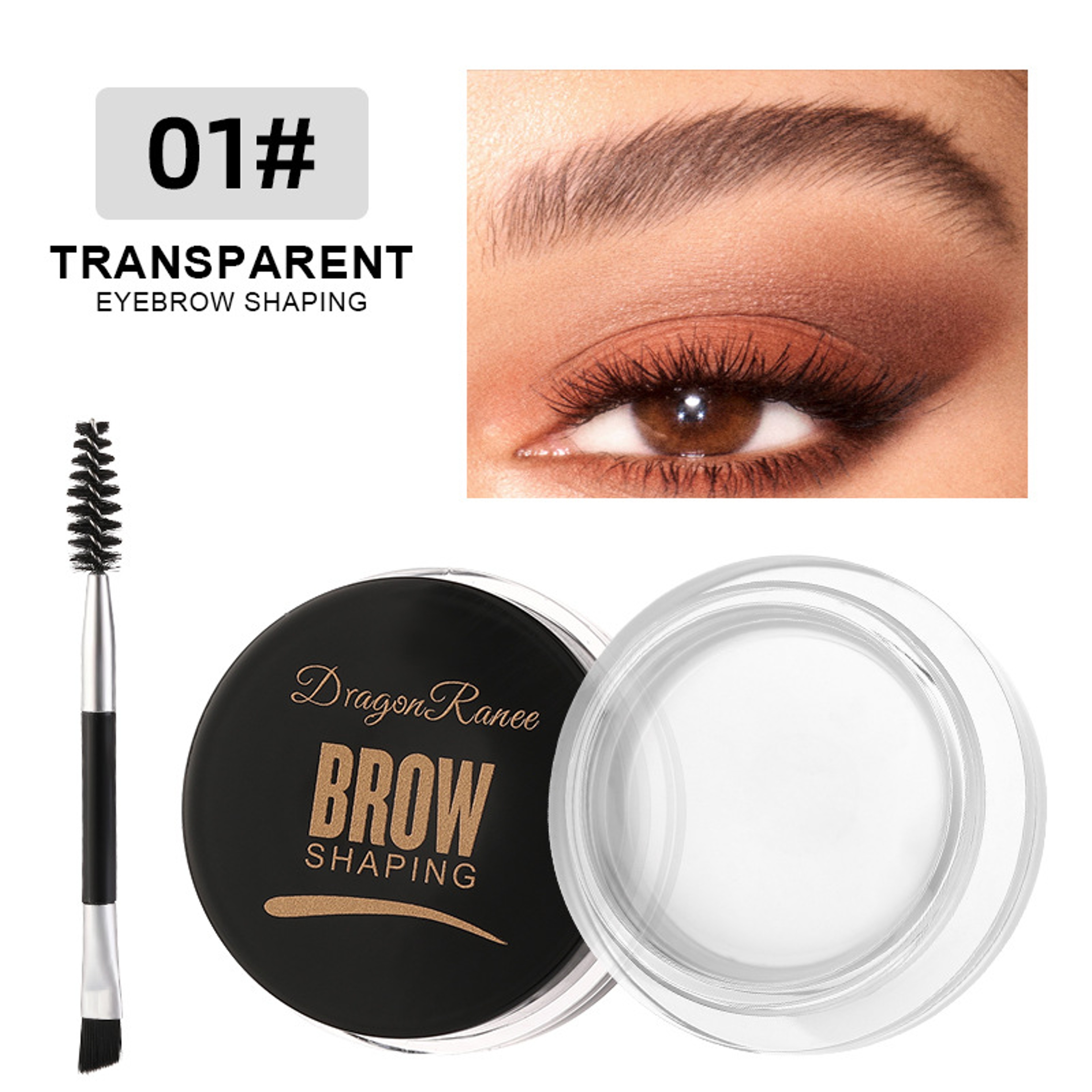 Dragon Ranee Wild Eyebrow Styling Eyebrow Cream, Multi Use Styling Eyebrow Gel Soap Wax, 6 Color Long Lasting Waterproof – view 12