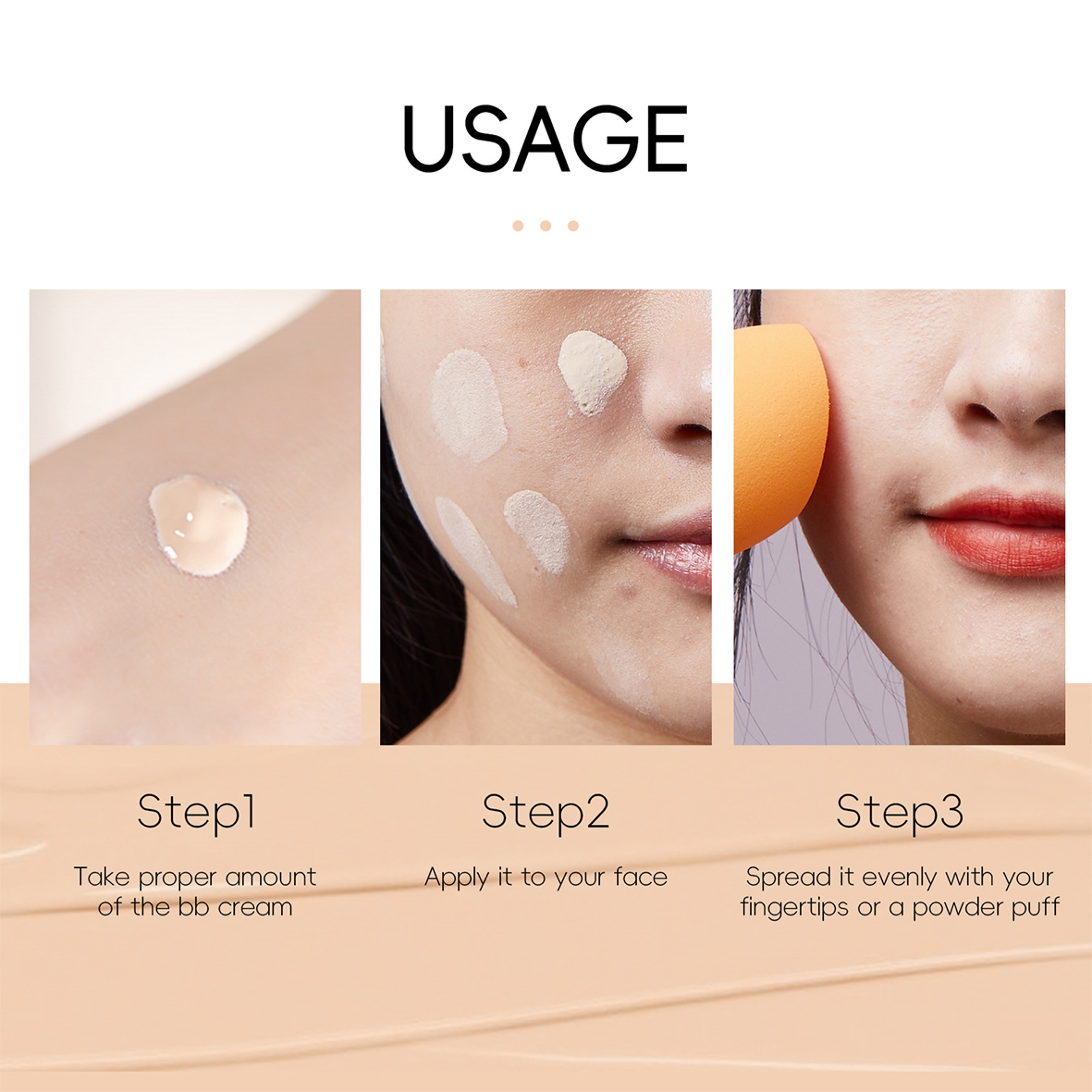 Natural Facial Concealer Primer, BB Cream for Flawless Coverage, Moisturizing Color Correcting Cream, Lightweight Finish – view 3