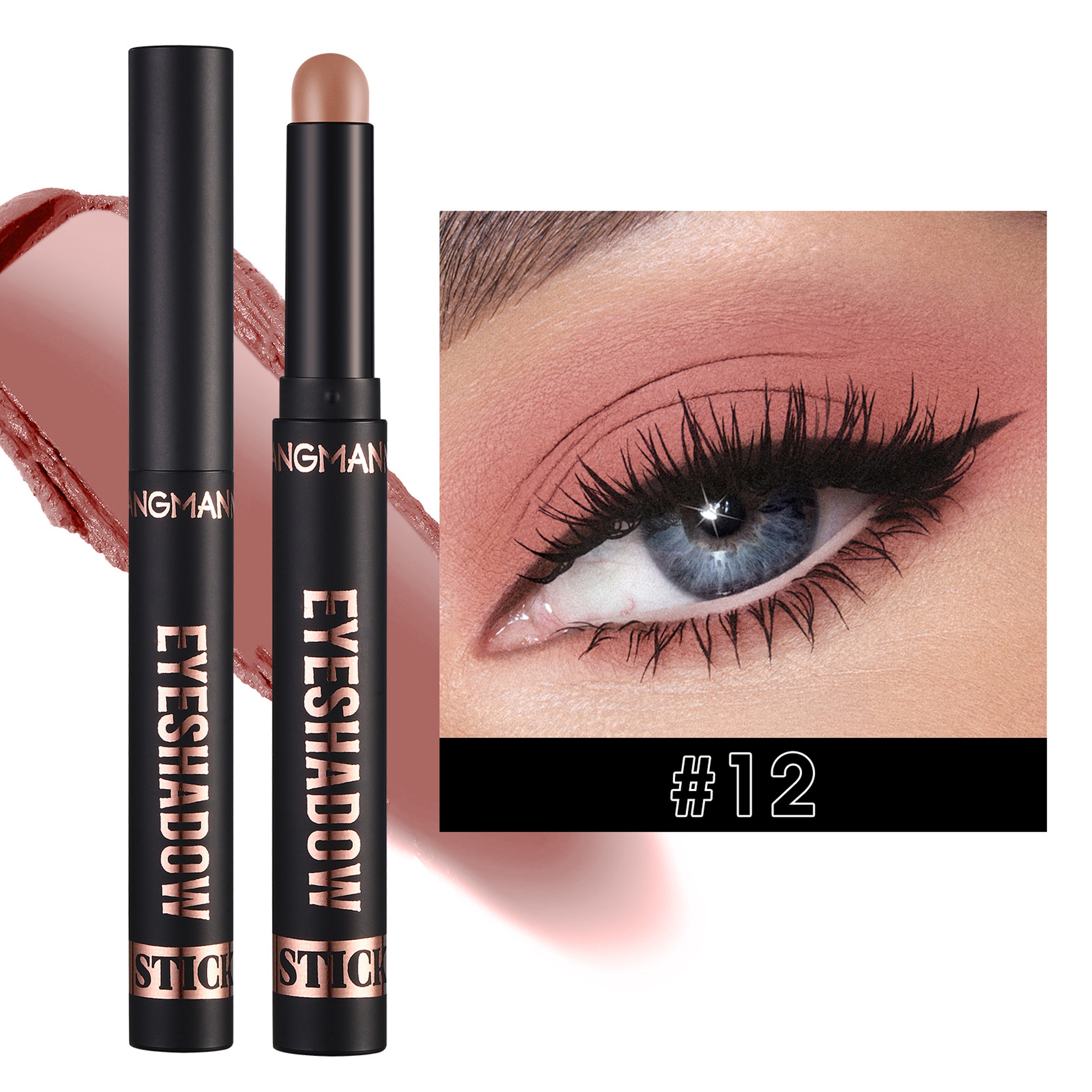 Waterproof Eyeshadow Stick, Long Lasting Color Eyeshadow, Face Highlight Crayon, Creamy Waterproof Eye Pencil, All-Day – view 19
