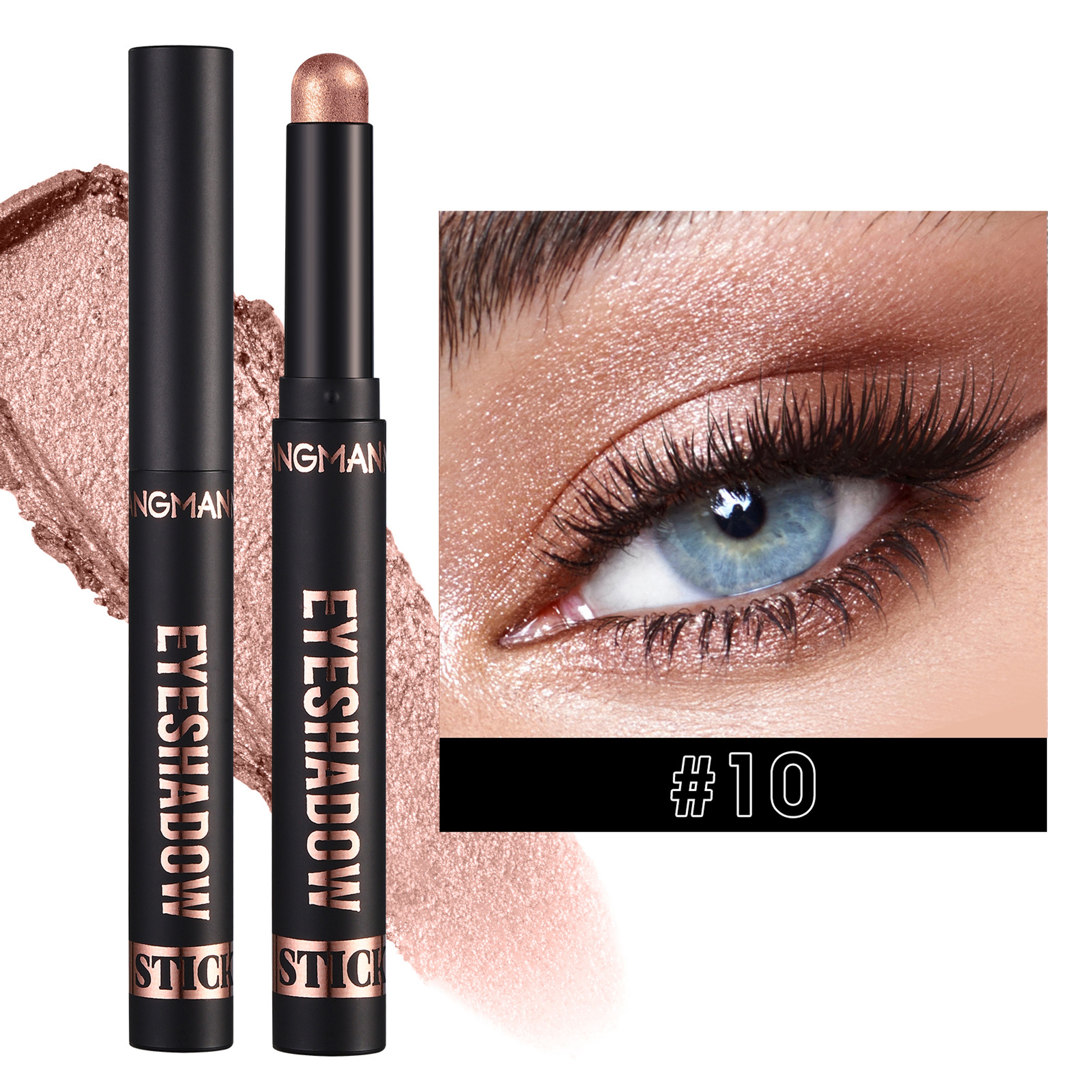 Waterproof Eyeshadow Stick, Long Lasting Color Eyeshadow, Face Highlight Crayon, Creamy Waterproof Eye Pencil, All-Day – view 21