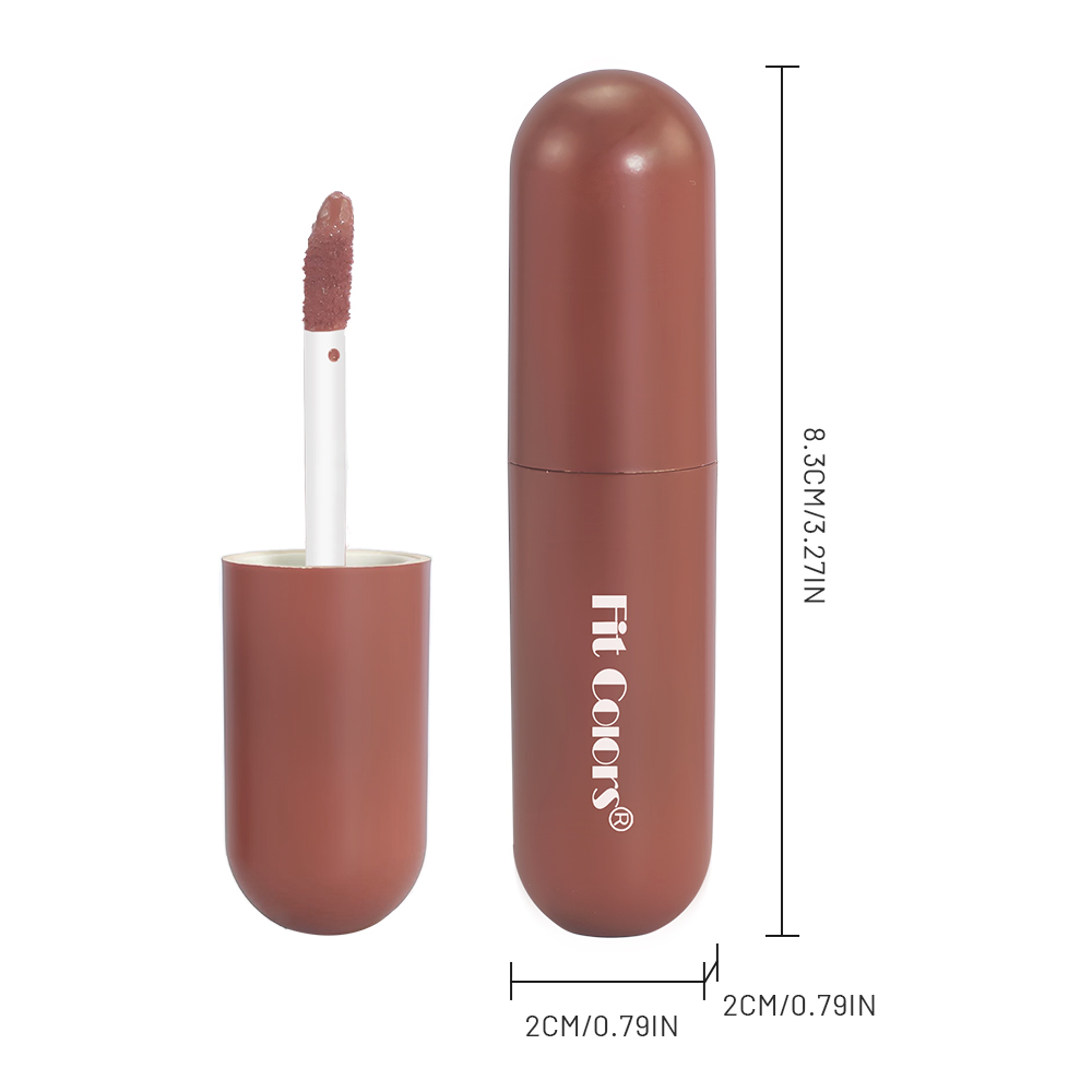 Matte Non Stick Chocolate Lip Gloss, Long Lasting Easy Color Velvet Finish, Waterproof Glaze for Smooth Hydrated Lips – view 6