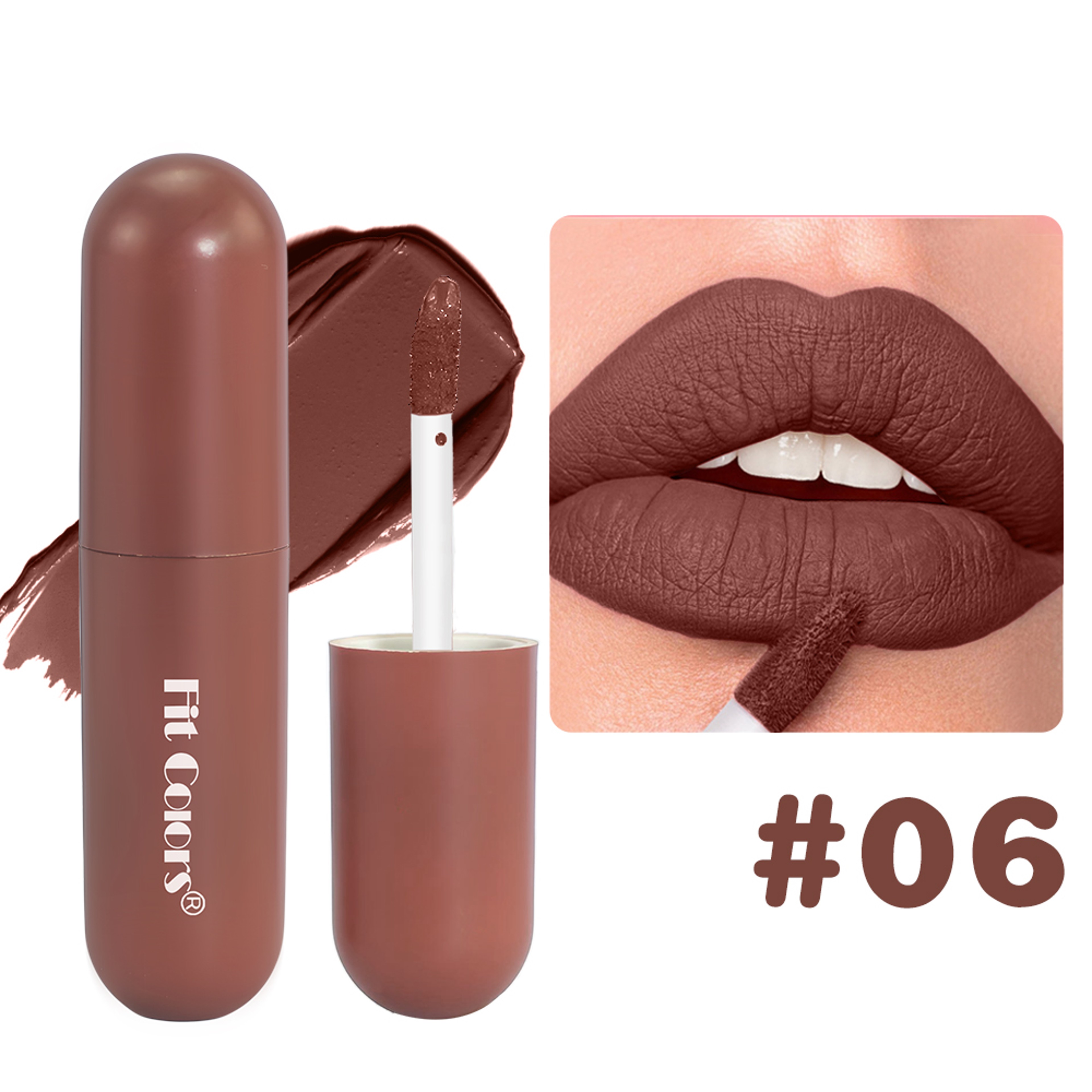 Matte Non Stick Chocolate Lip Gloss, Long Lasting Easy Color Velvet Finish, Waterproof Glaze for Smooth Hydrated Lips – view 12