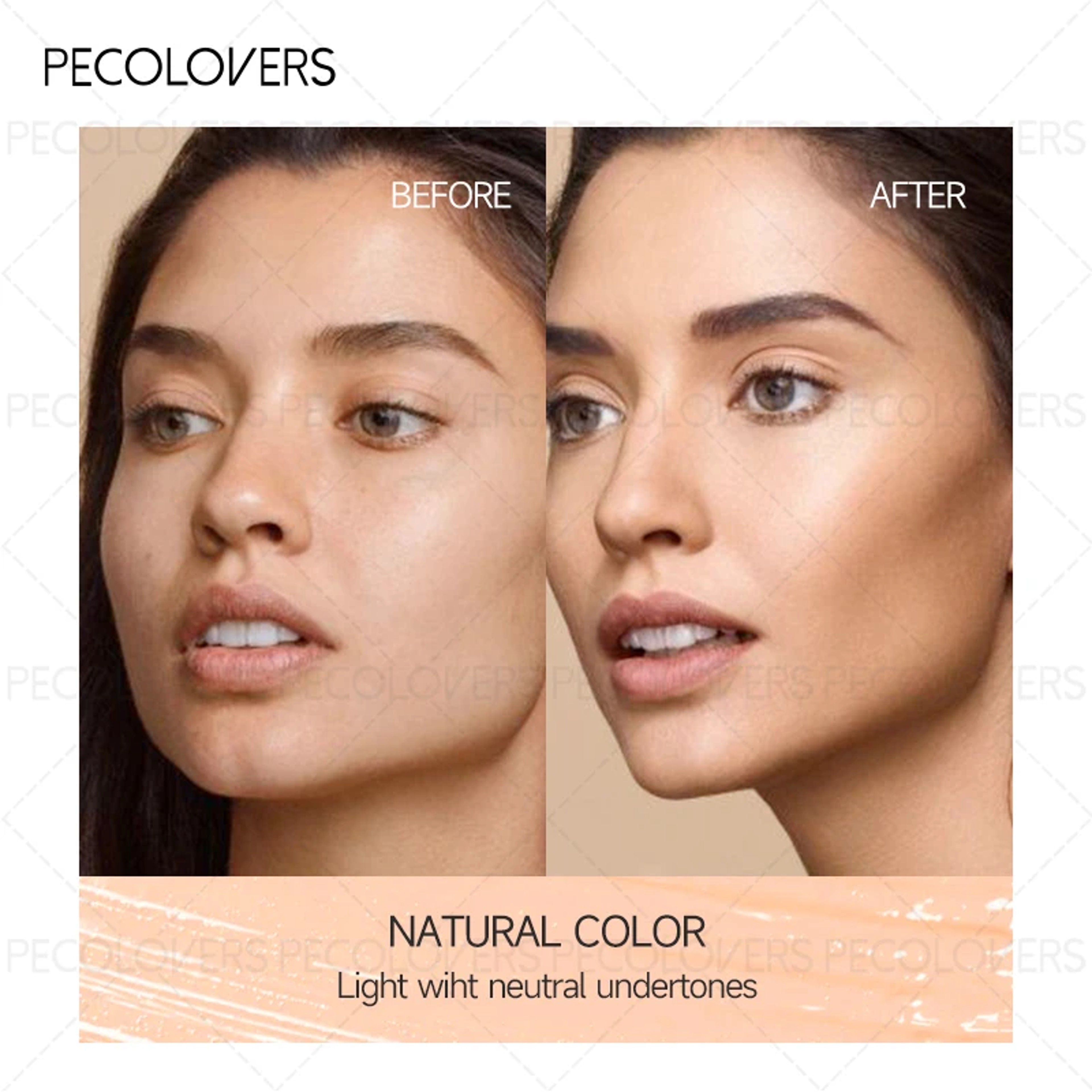 Soft Texture Full Coverage Foundation, Natural Matte Look, Covers Blemishes, Trims The Face, Hydrating Matte Base – view 3