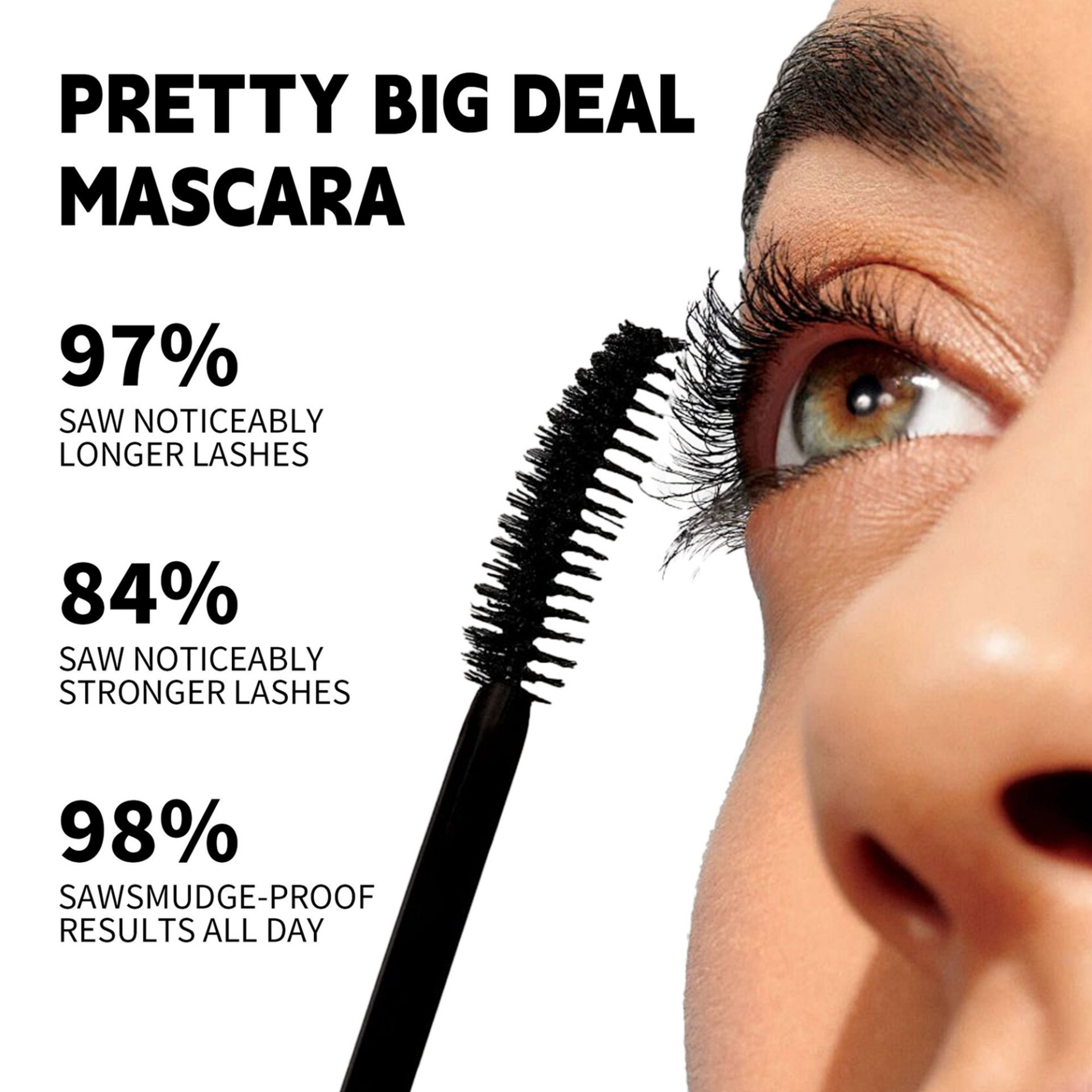 Long-lasting Waterproof Mascara, Anti-fouling for Full Eyelashes, Festival and Stage Makeup, Smudge Proof Volume Boost – view 2