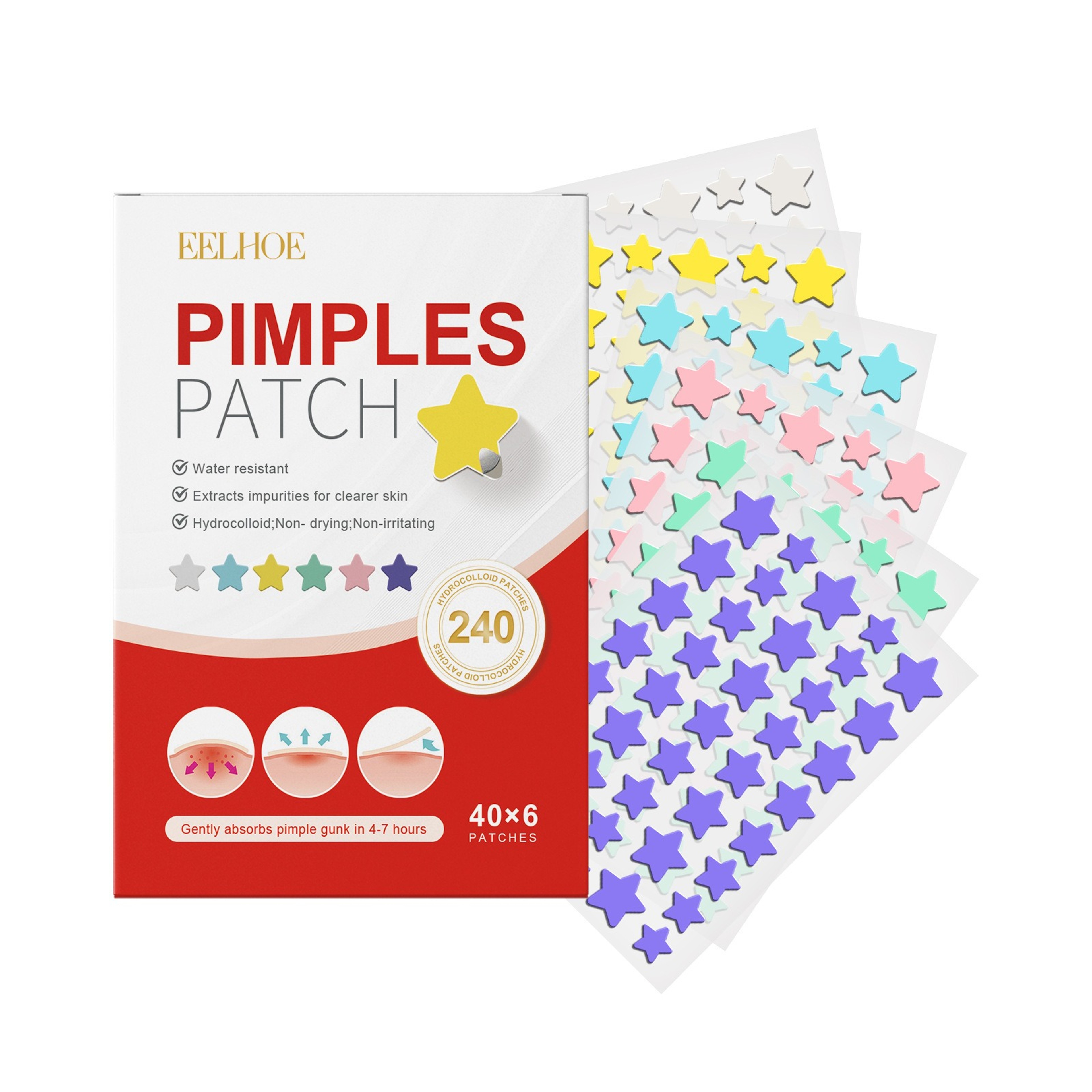 New Highend Pimple Patch Acne Patches In Heart Star Shapes Acne Dots Patches Moisturizes Covering Z 5