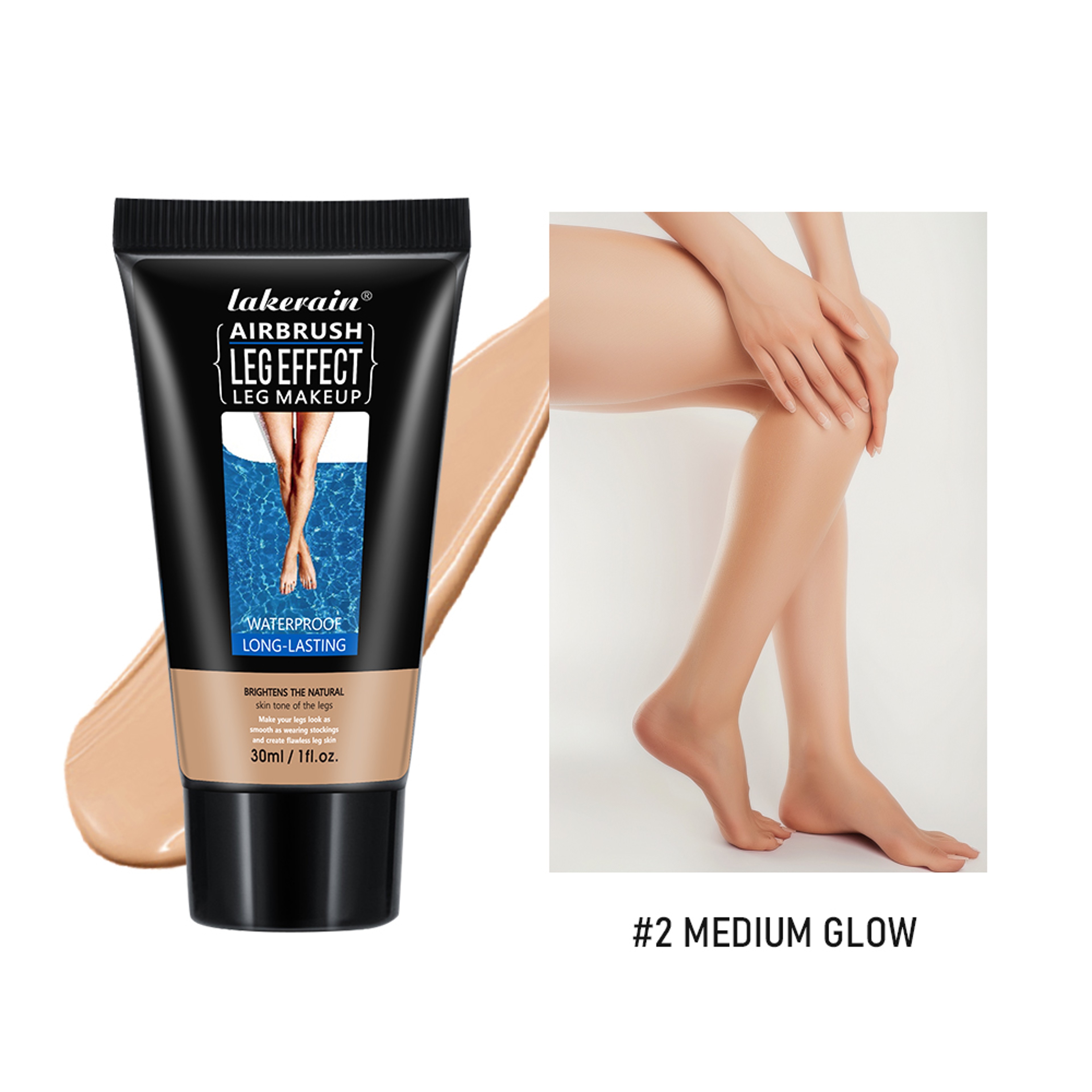 Leg Makeup Moisturizing Liquid Body Foundation, Even Skin Tone, Waterproof Blemish Cover, Fake Lotion Tan Cream – view 8