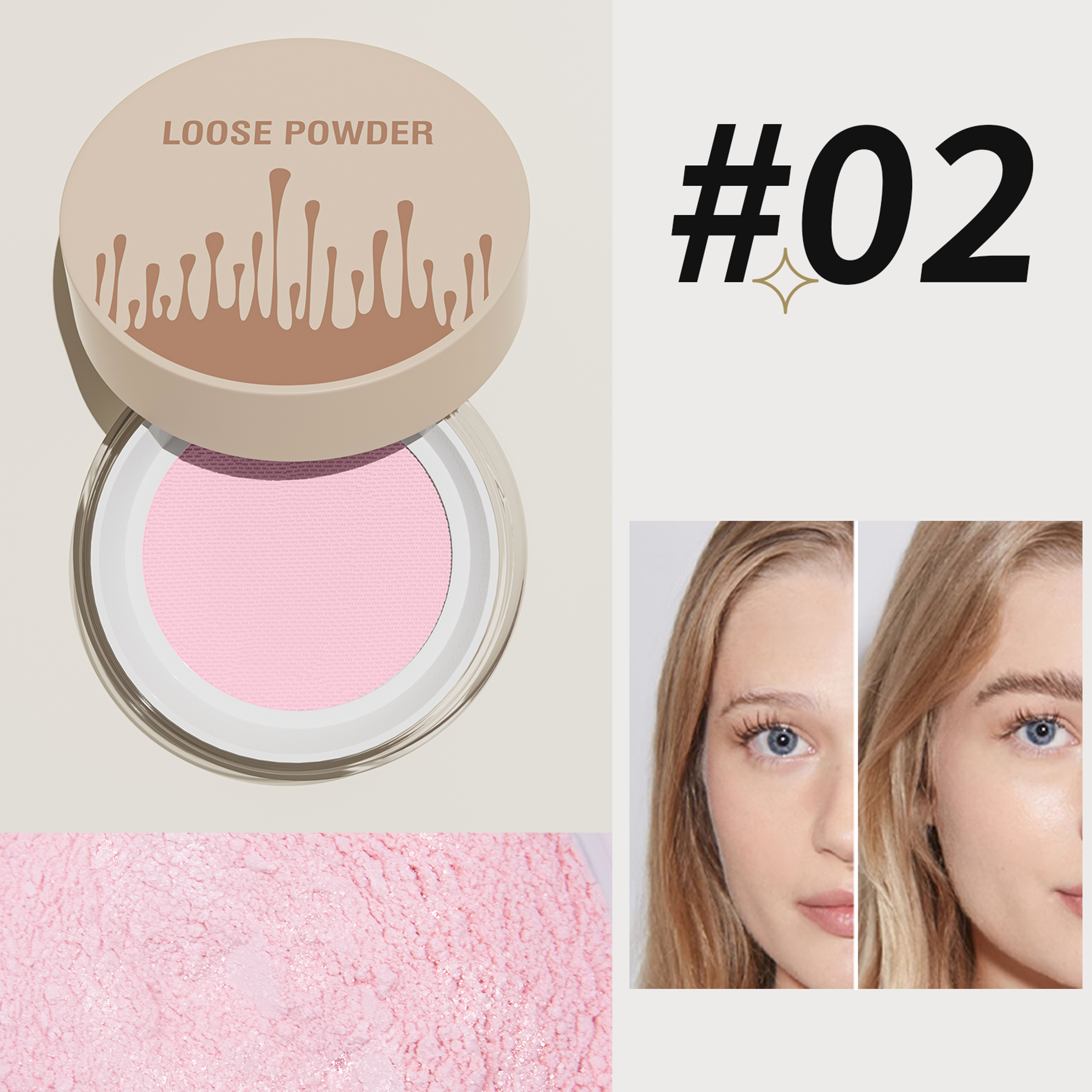 Loose Powder Can Reduce Pores and Fine Lines, With a Long Lasting Matte Effect, Natural Facial Makeup Powder, Fine Blend – view 7