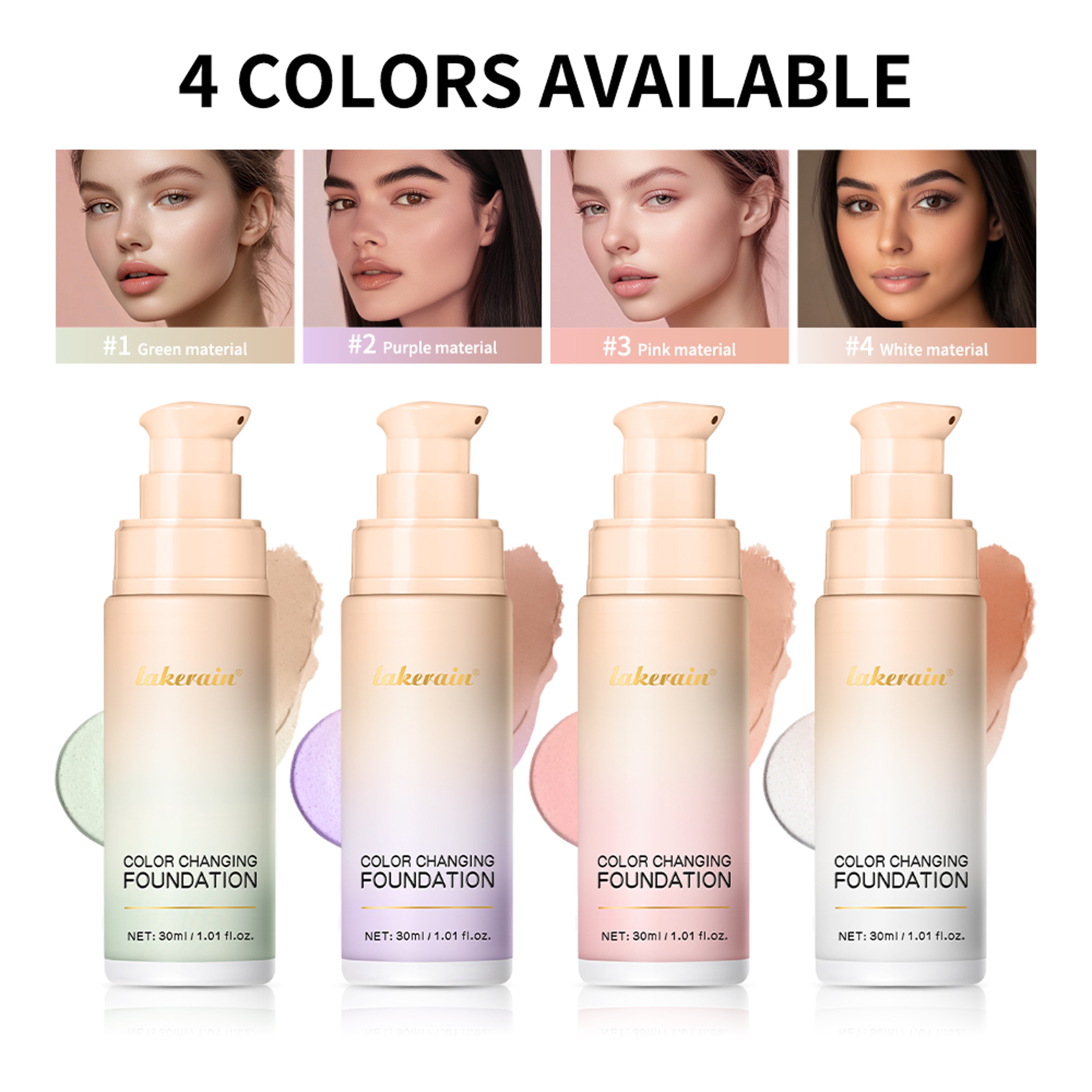 Foundation Magic Color CC Cream, Color Changing Foundation, Liquid Coverage Self-Coloring, Long-Lasting Makeup Base – view 1