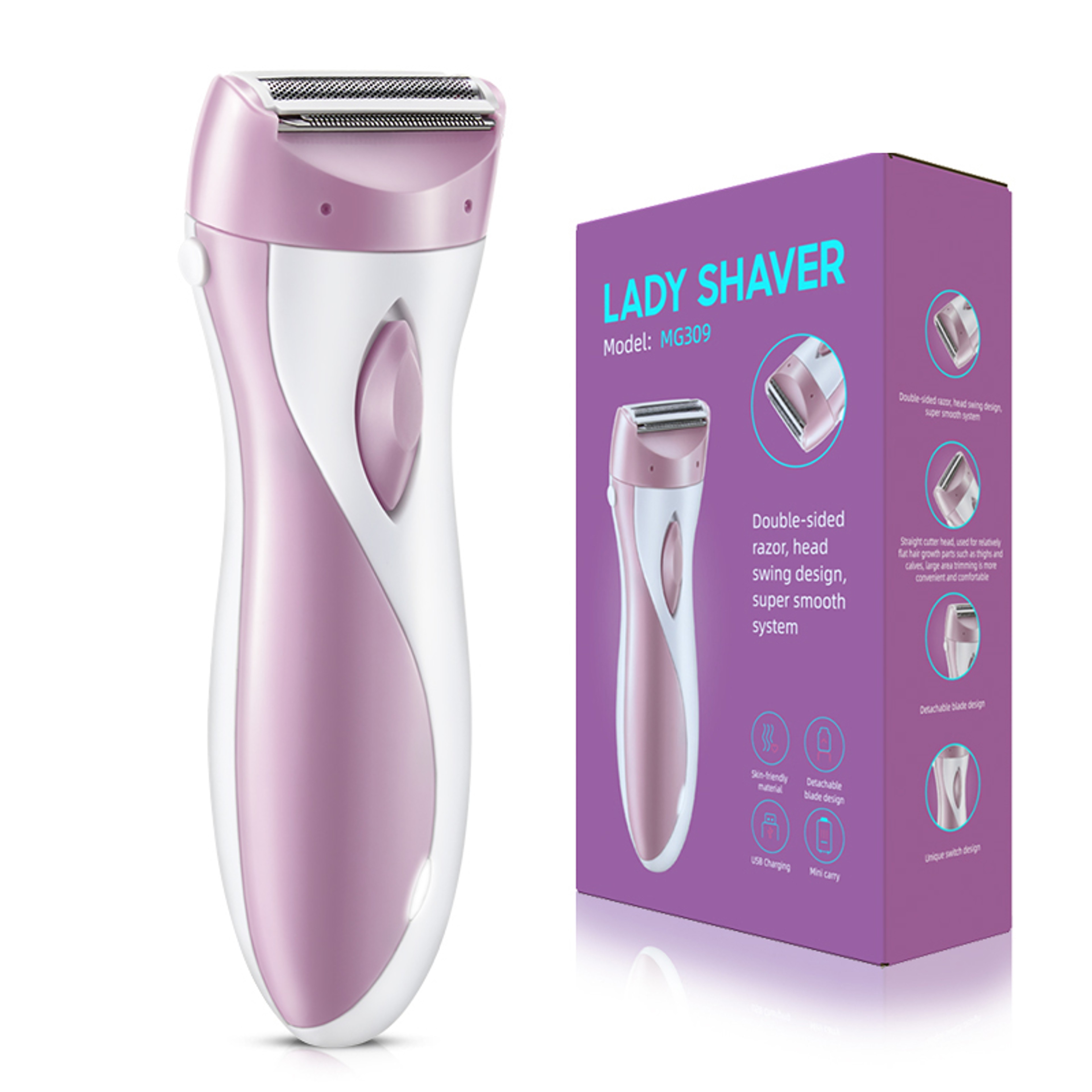 Womens Razor Household Fullbody USB Electric Hair Removal Instrument Suitable For Leg Bikini Line A 0