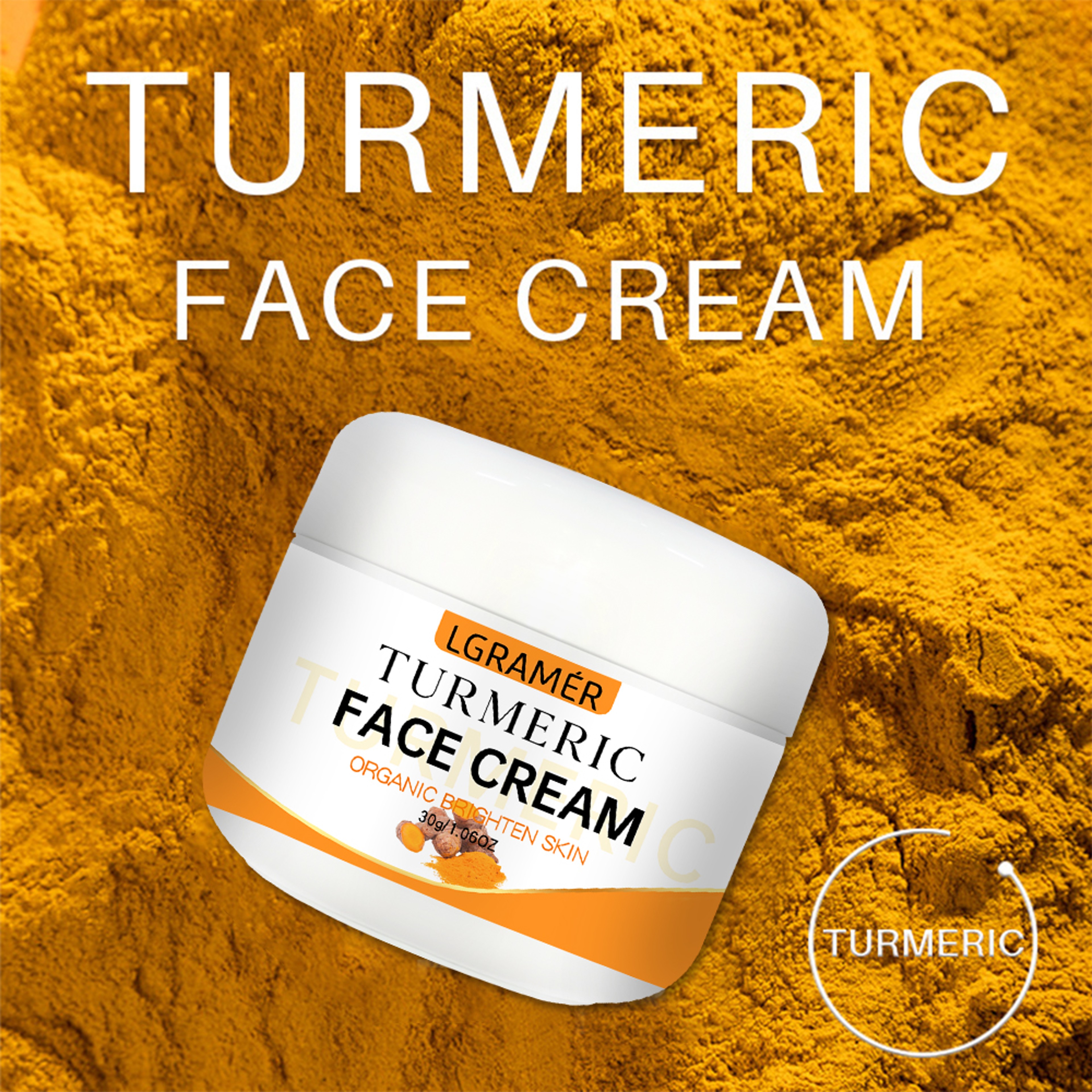 Turmeric Whitening, Face Cream Wrinkle Removal, Lighten Fine Lines, Moisturize, Facial Care, Makes Skin Look More Young – view 1