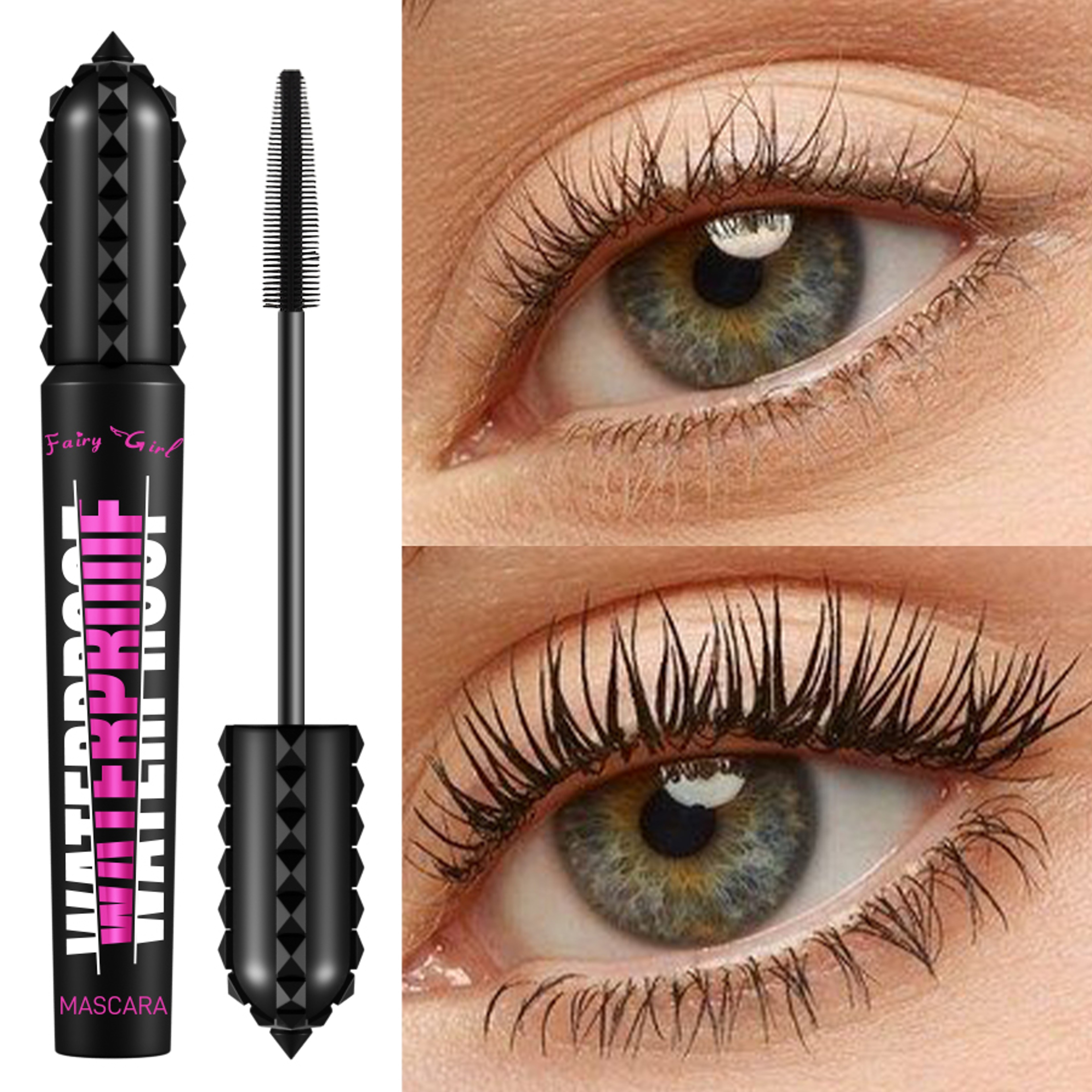 Black Waterproof Mascara 4D Effect Korean Cosmetics Lengthening Eye Lashes Mascara For All Makeup P 2