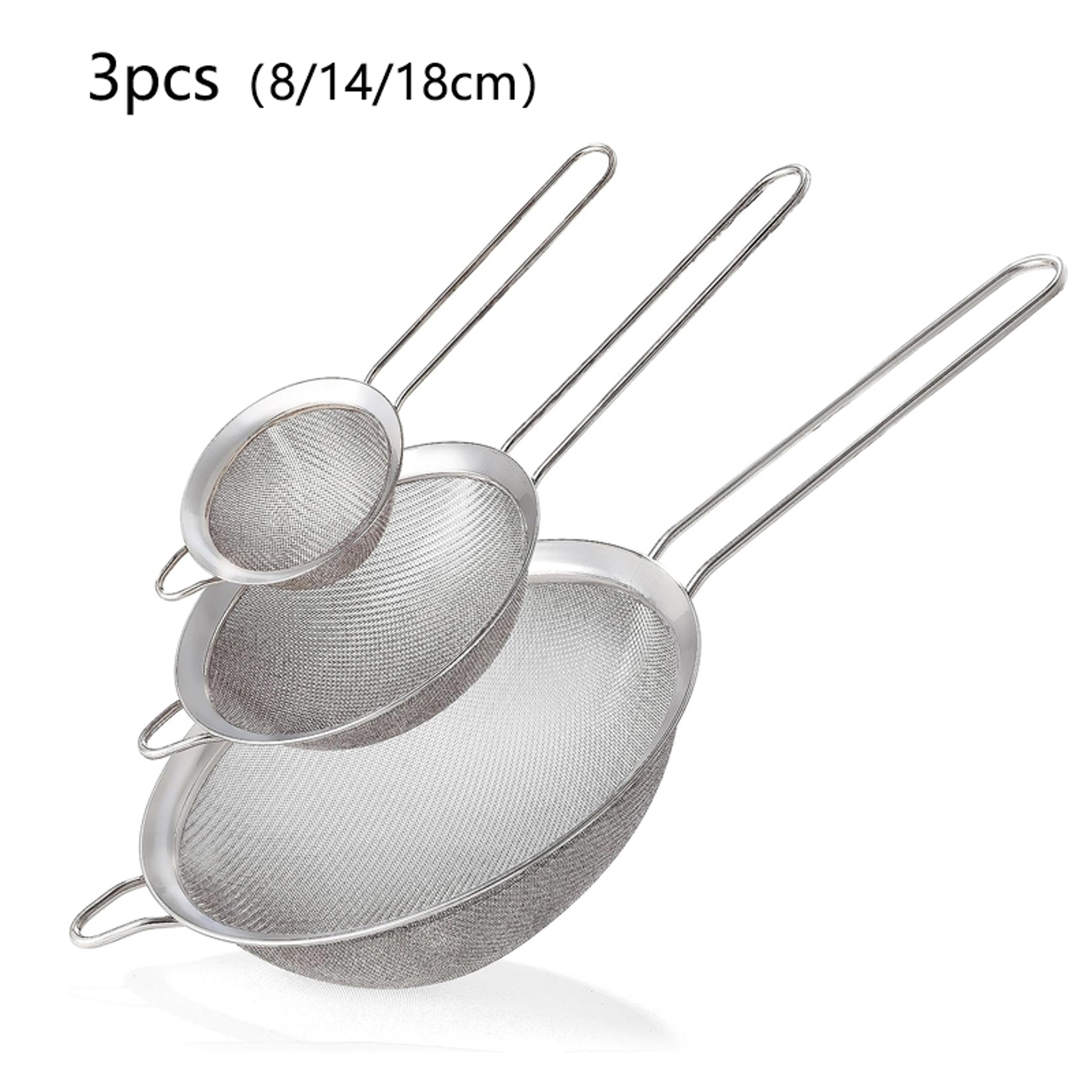 Stainless Steel Oil Strainer With Fine Wire Mesh Essential Baking  Frying Kitchen Tool 10