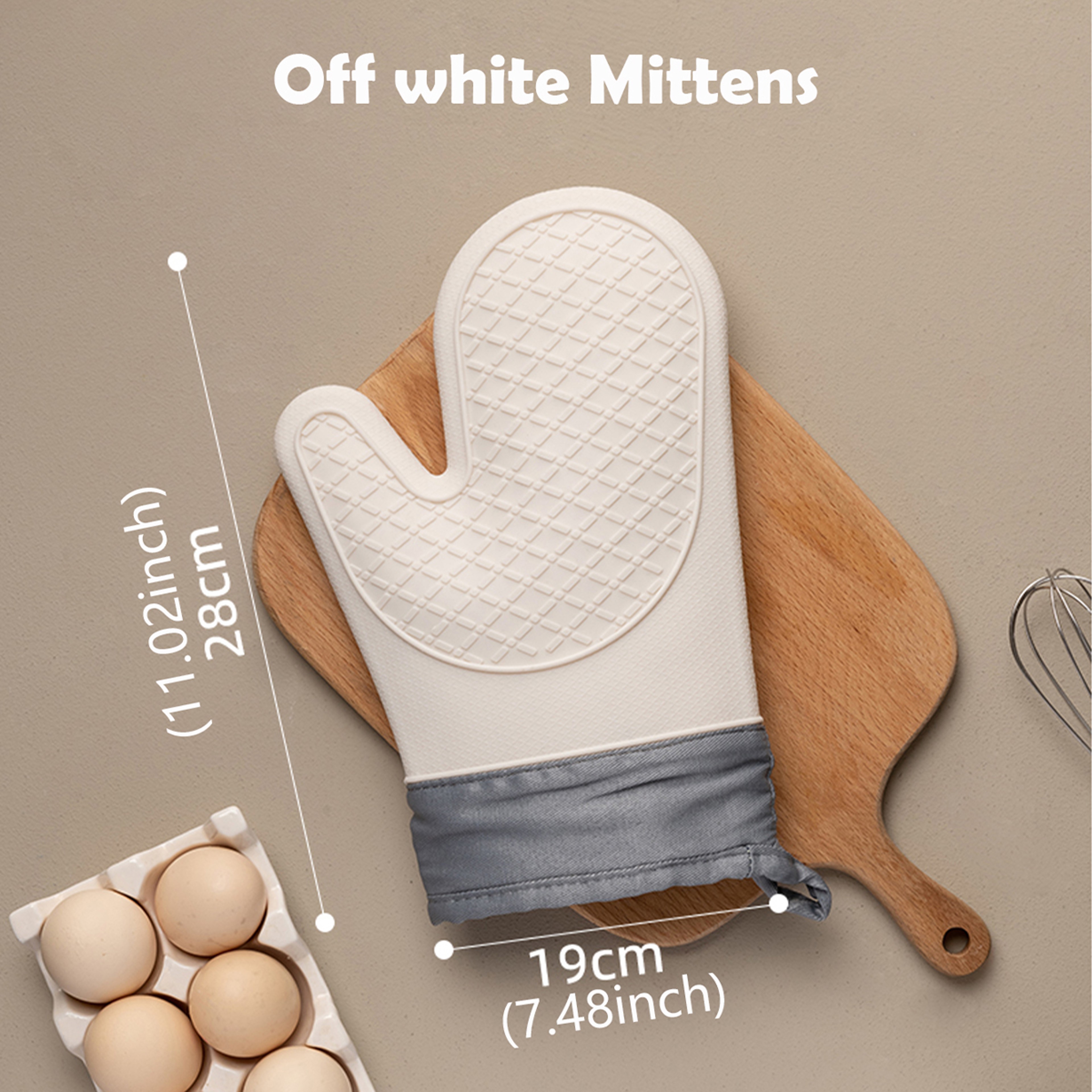 Heat Resistant Oven Baking Gloves Anti Scald, Non-Slip Silicone Kitchen Gloves for Safe Cooking – view 11