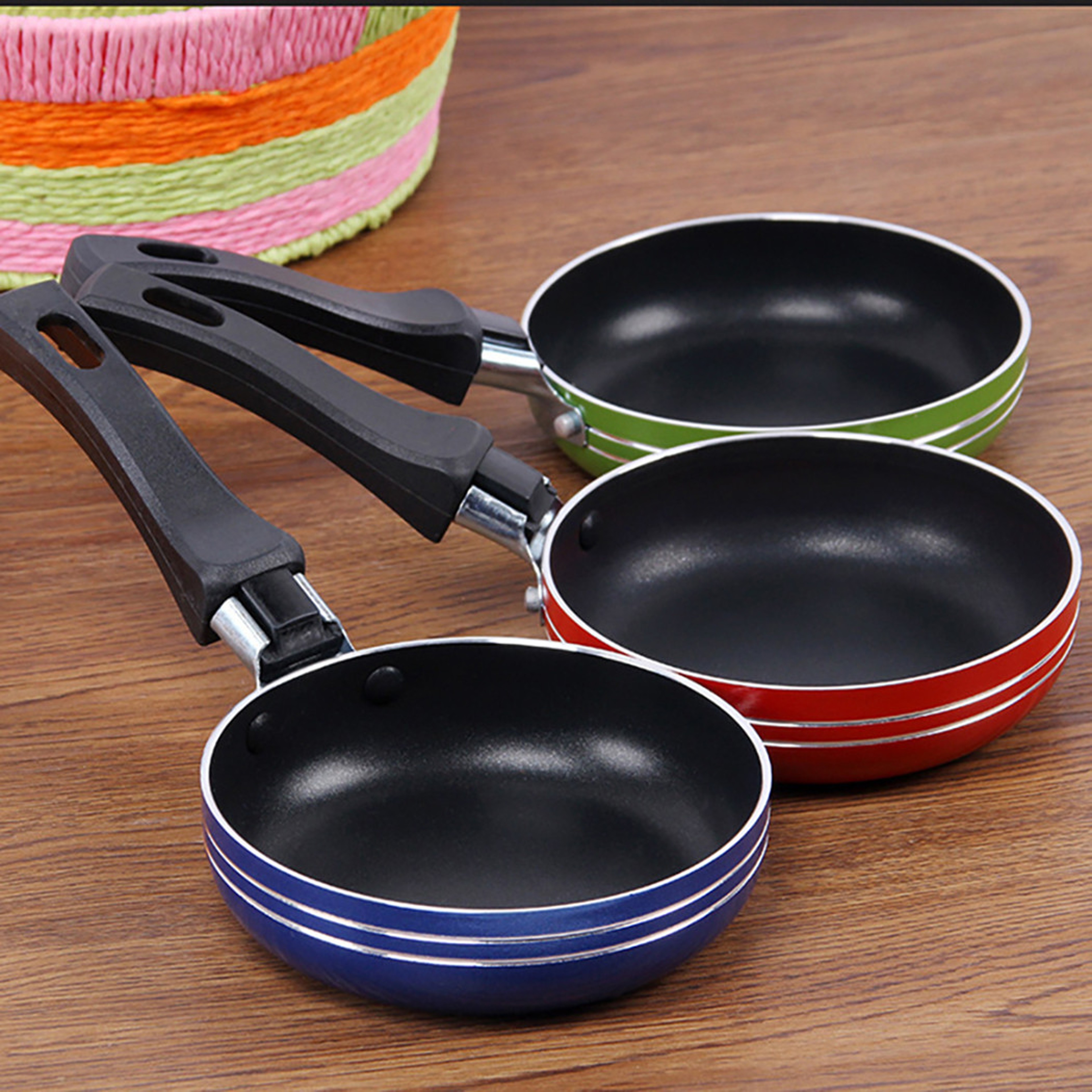 12cm14cm16cm Mini Frying Pan NonStick Steel Frypan Pot Saucepan Random Color For Cookware Kitchen C 0