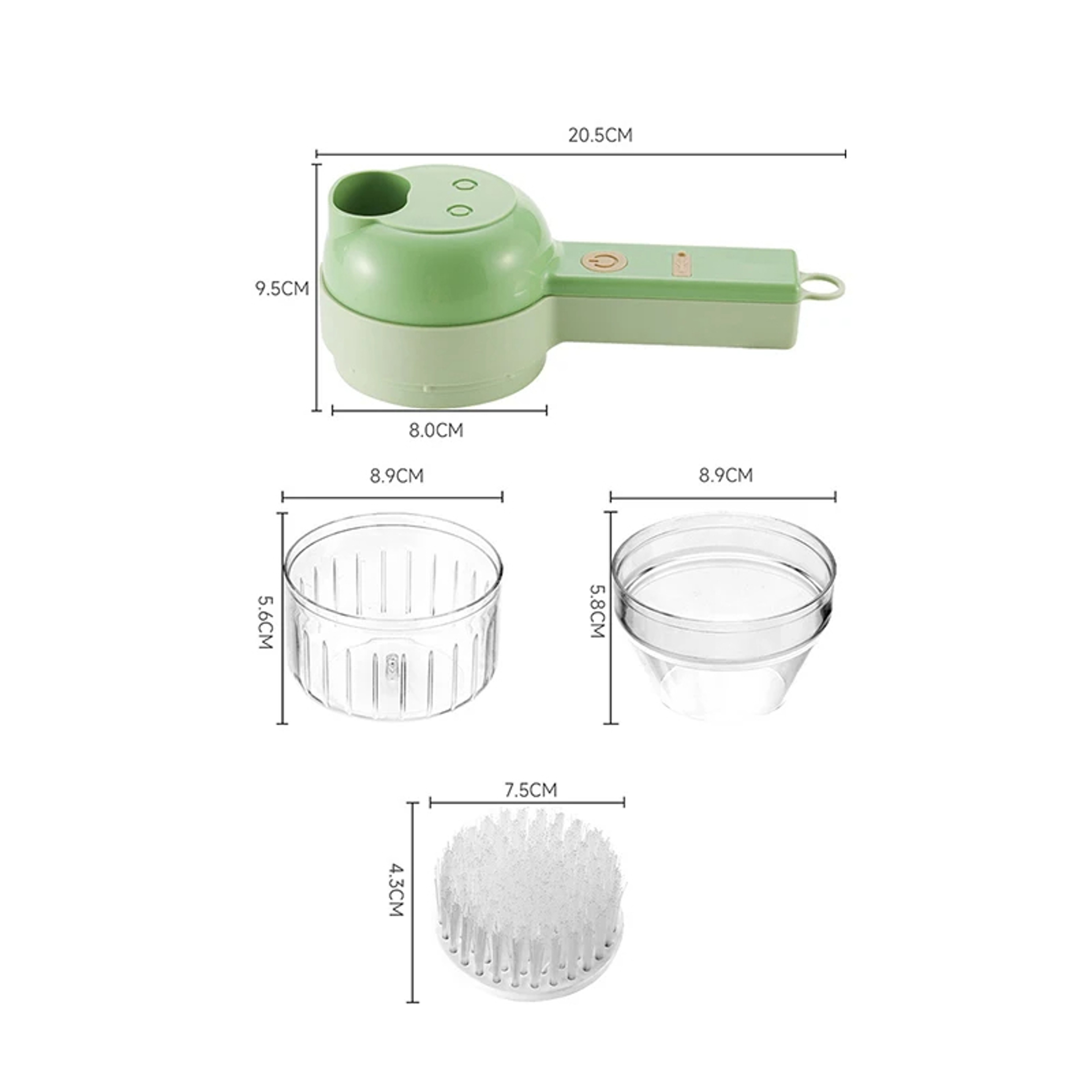 4In1 Electric Vegetable Cutter Set Handheld Wireless Electric Garlic Masher Food Chopper Meat Grinder Machine Food Peel Slice – view 6