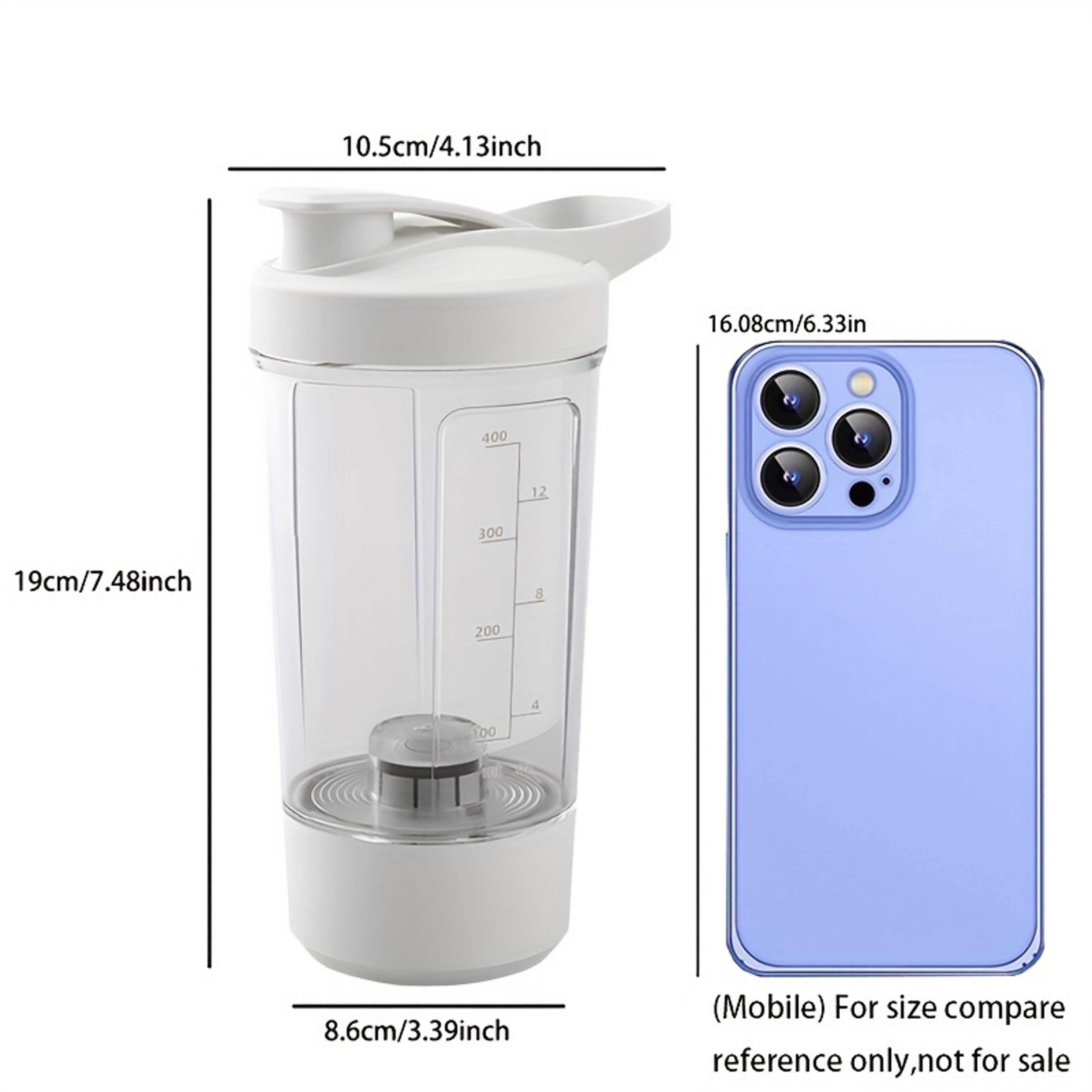 Portable Charging Electric Stirring Cup, Automatic Self Mixing Sports Cup with Electric Stirring – view 2