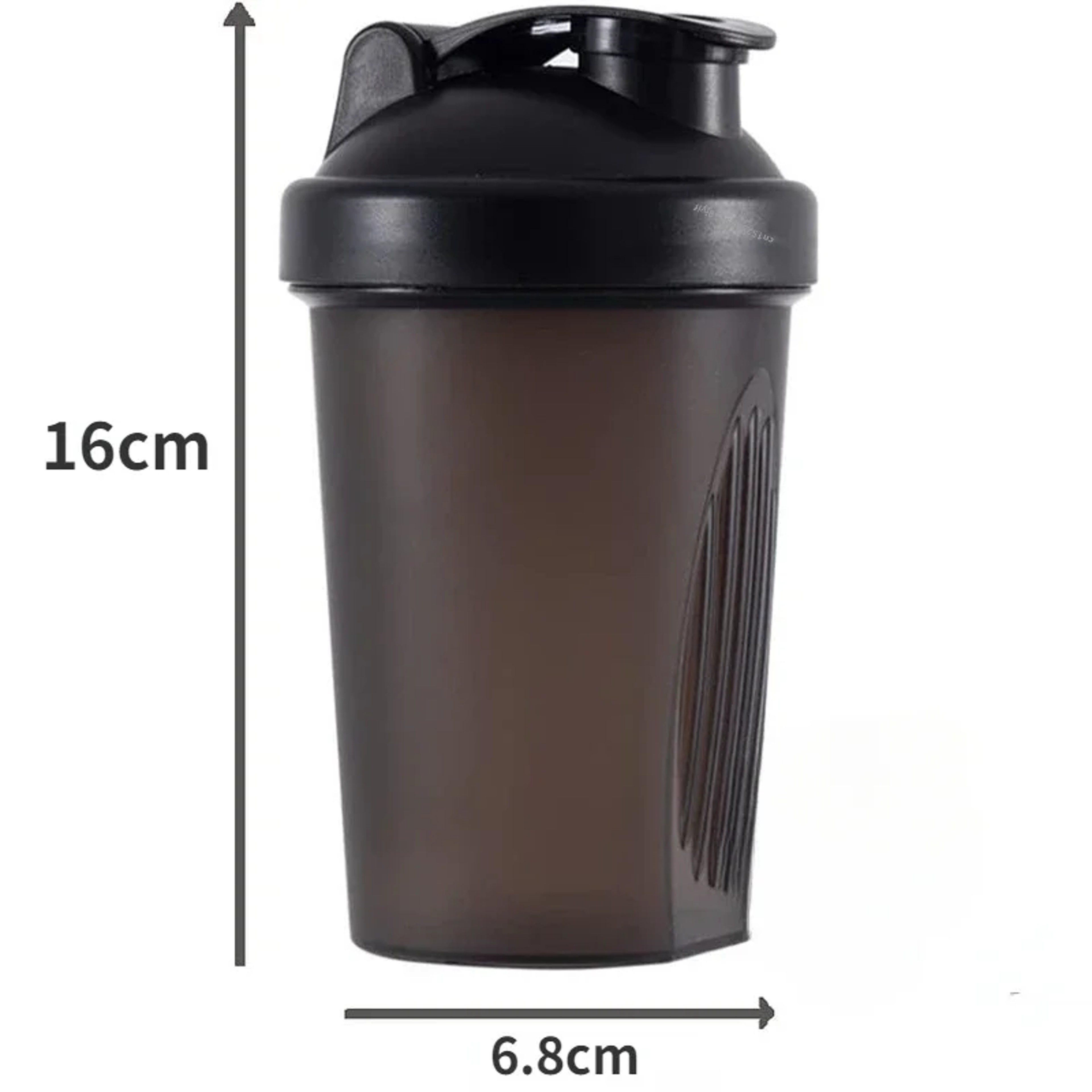 BPA Free Shaker Bottle with Stainless Steel Ball Leakproof Protein Shaker for Gym,Workout & Sports Mixes Powder Smoothly – view 2
