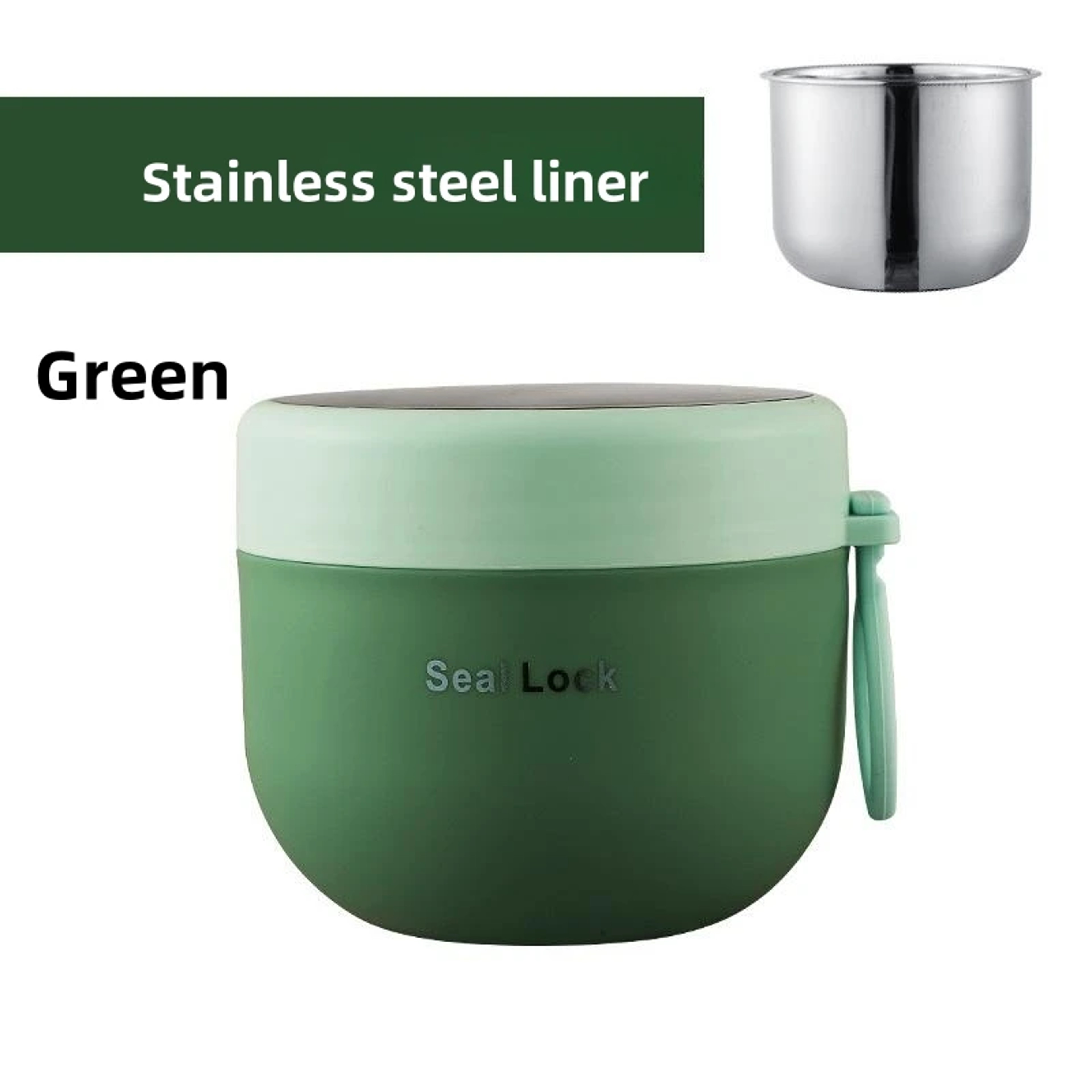 Stainless Steel Soup Noodle Bowl With Lid Microwave Safe Lunch Box For Student Office School Reusab 7