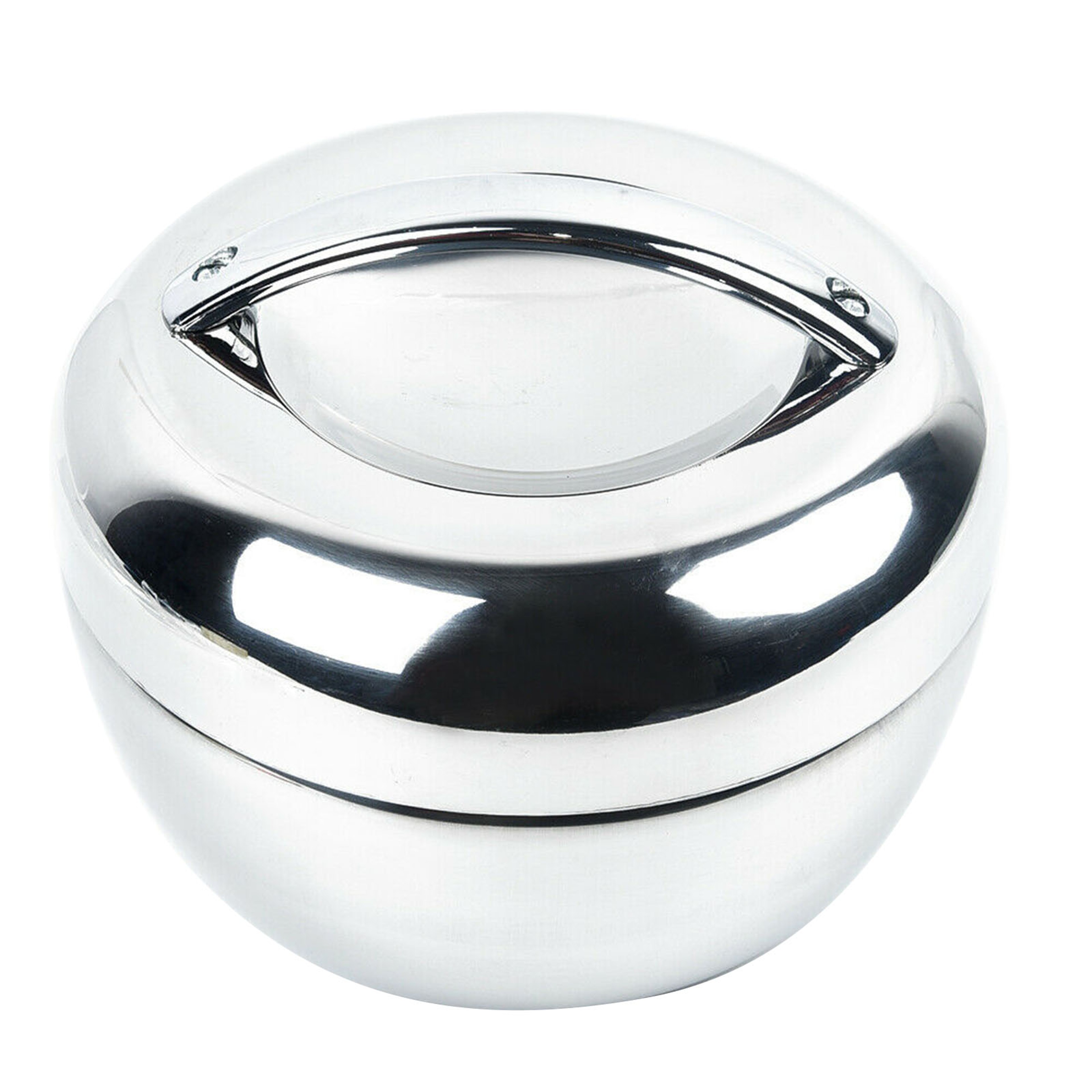 Hot Food Lunch Bento Box, Stainless Steel Thermo Insulated, Round Noodle Bowl, Double Layer Fast Food Storage Container – view 7
