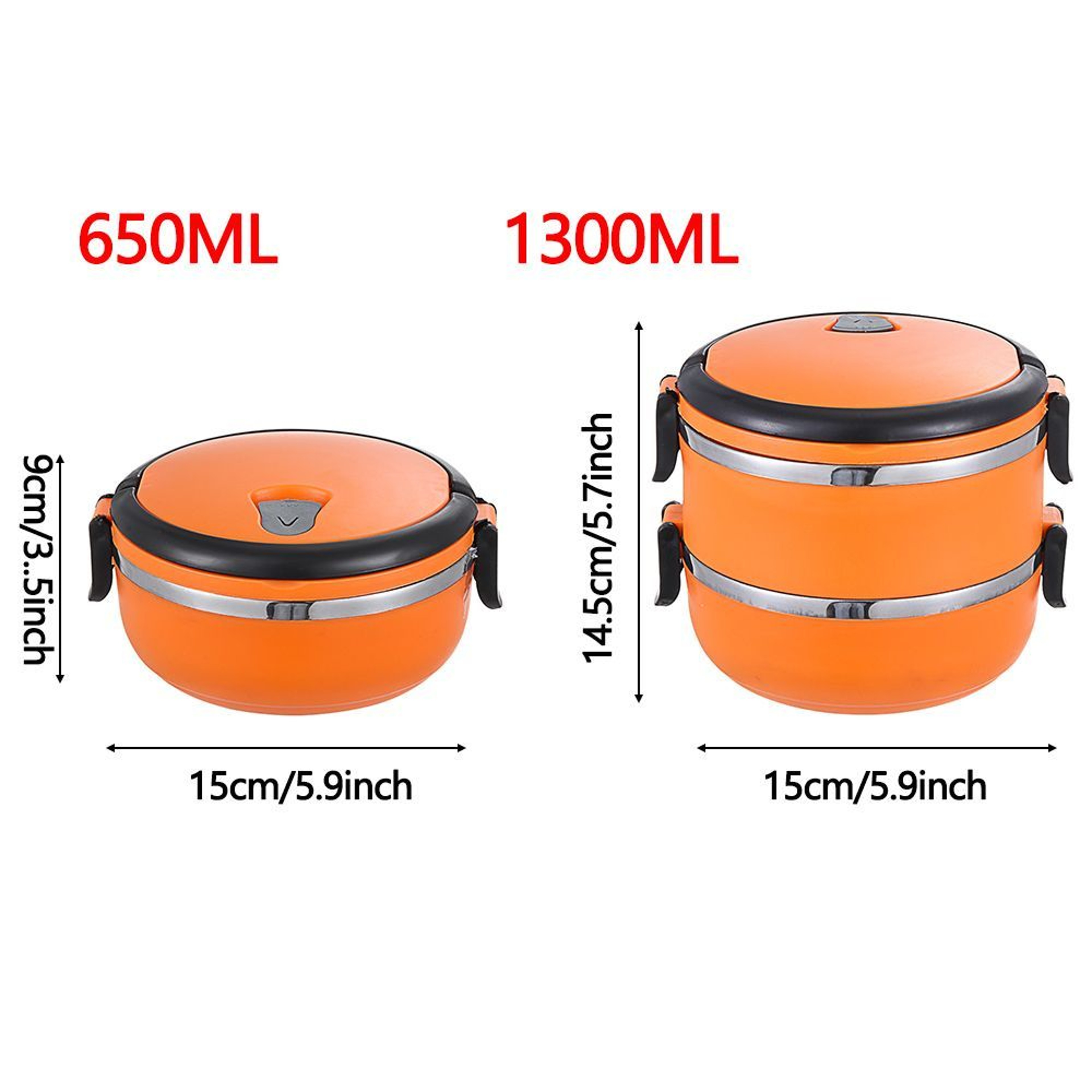 Hot Food Flask Stainless Steel Lunch Box Thermos Vacuum Insulated Travel Lunch Box Portable Food Co