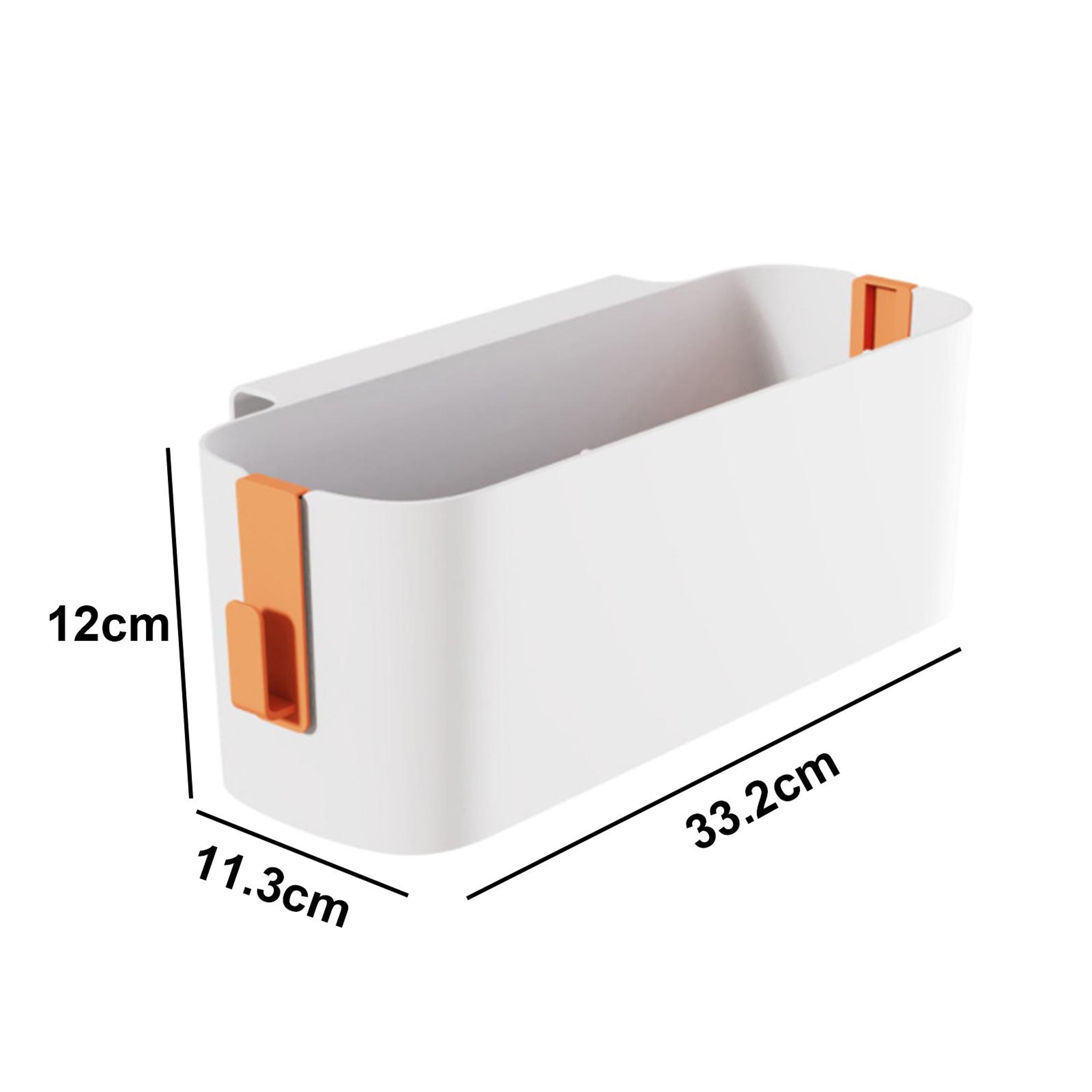 Bedside Storage Caddy Magazine Holder, Bed Hanging Bag Organizer for Phone, Books, Crib Rail, Double Hook Storage Box – view 9
