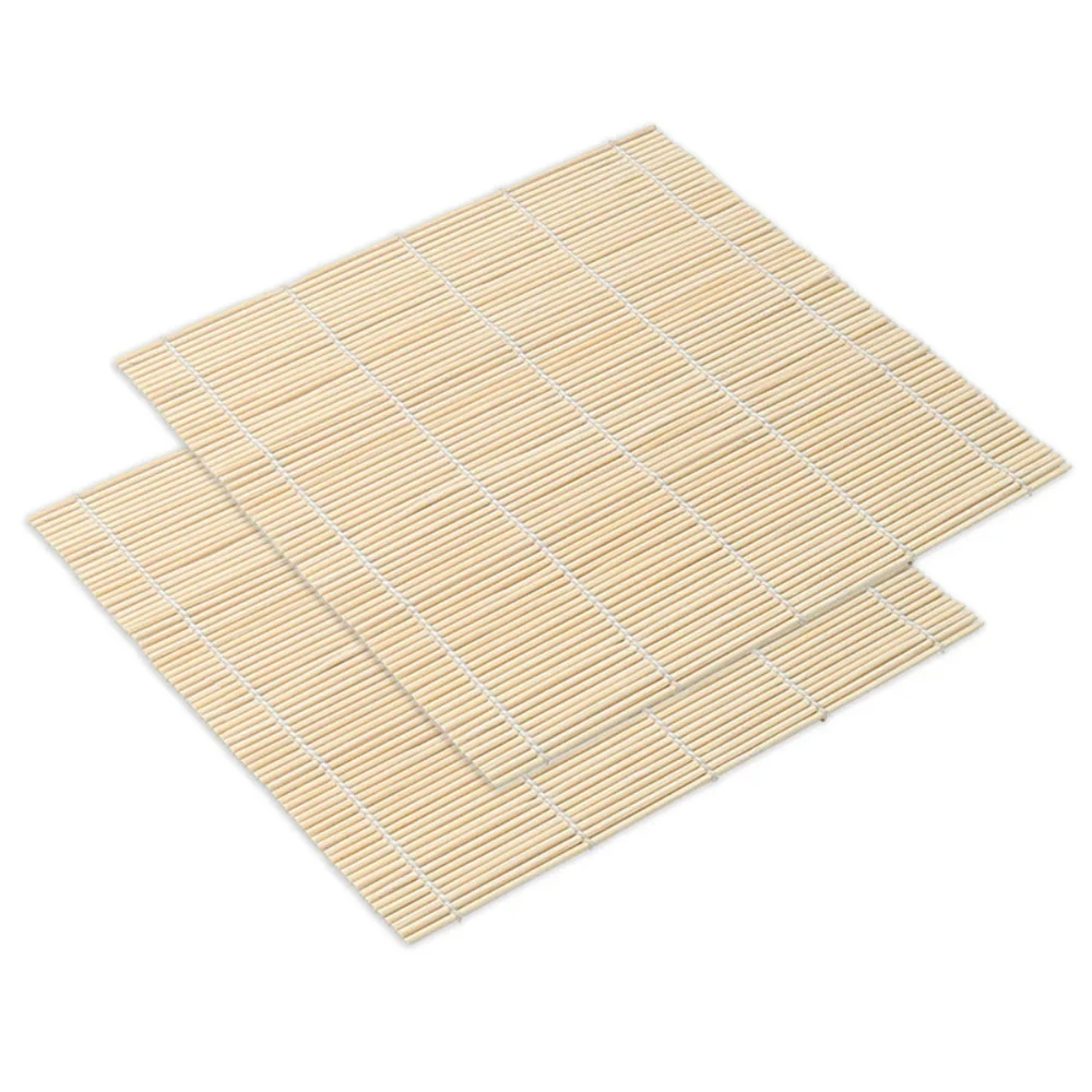 Bamboo Sushi Mat with White Finish, Non Stick Seaweed Rice Roll Curling, Style Kitchen Essential for Sushi Making – view 8