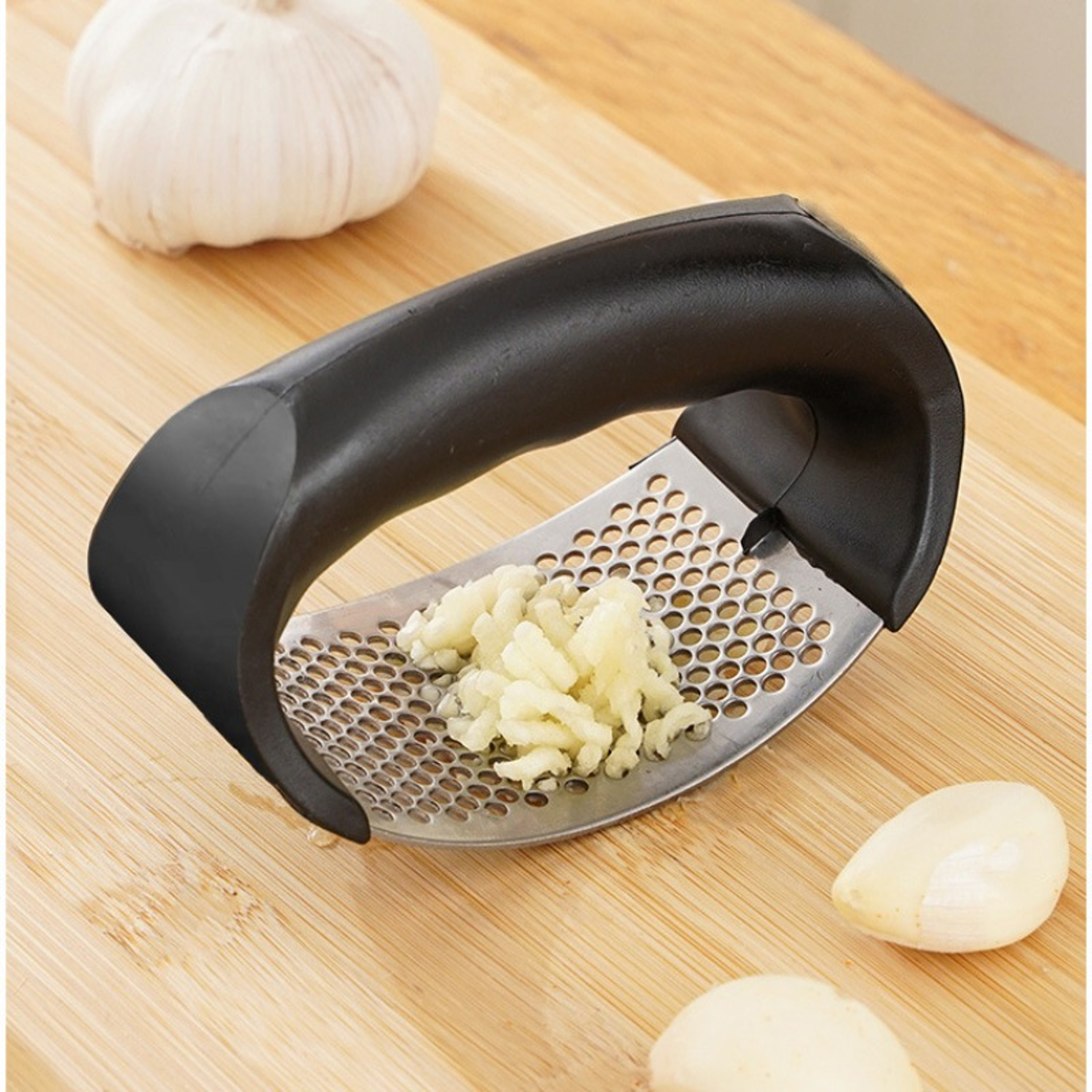 Stainless Steel Garlic Press Crusher, Manual Garlic Mincer, Chopping Garlic Tool, Fruit Vegetable Tools, Kitchen – view 6