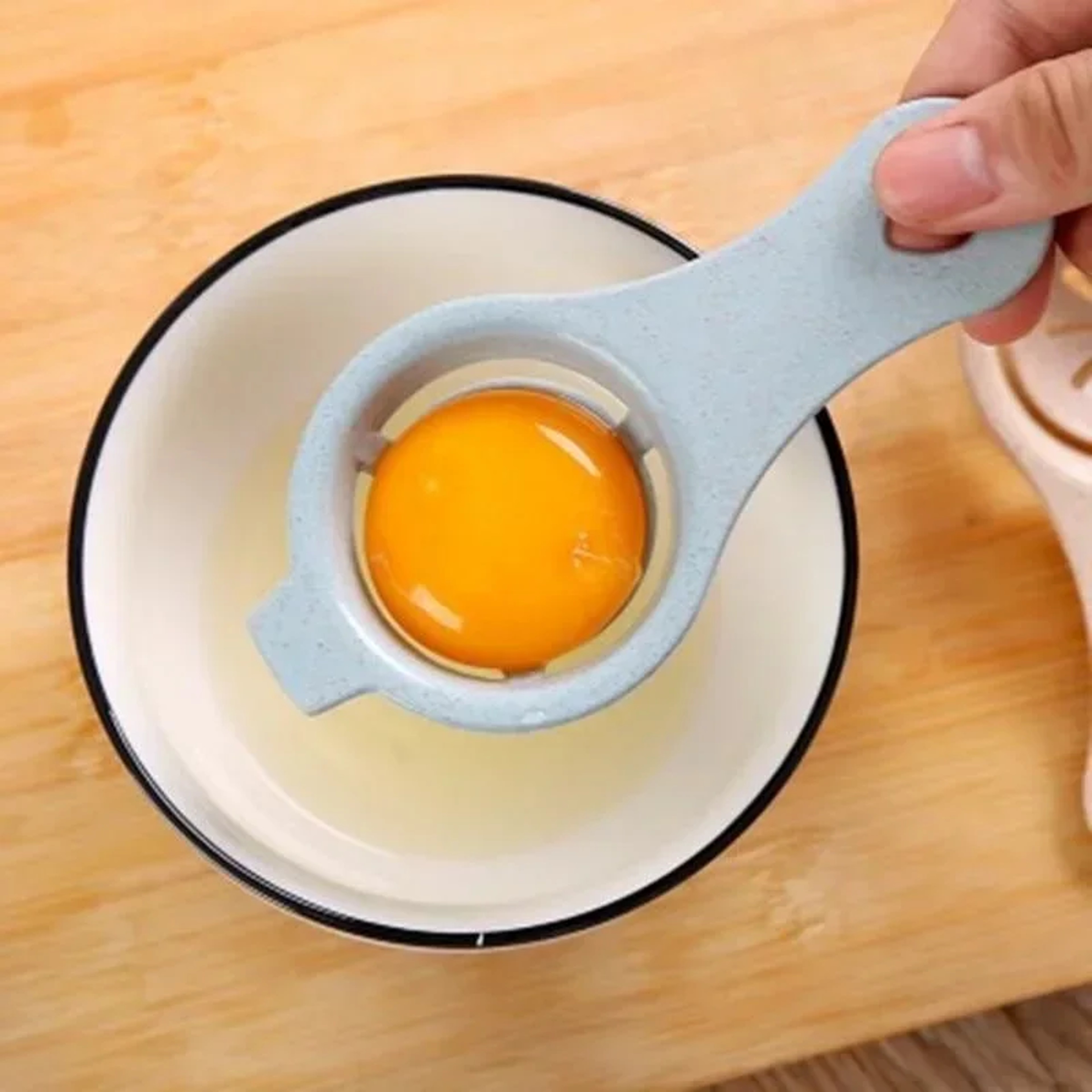 Wheat Straw Egg White Separator Egg Yolk Separator Egg Filter Kitchen Gadget For Baking Cooking 4