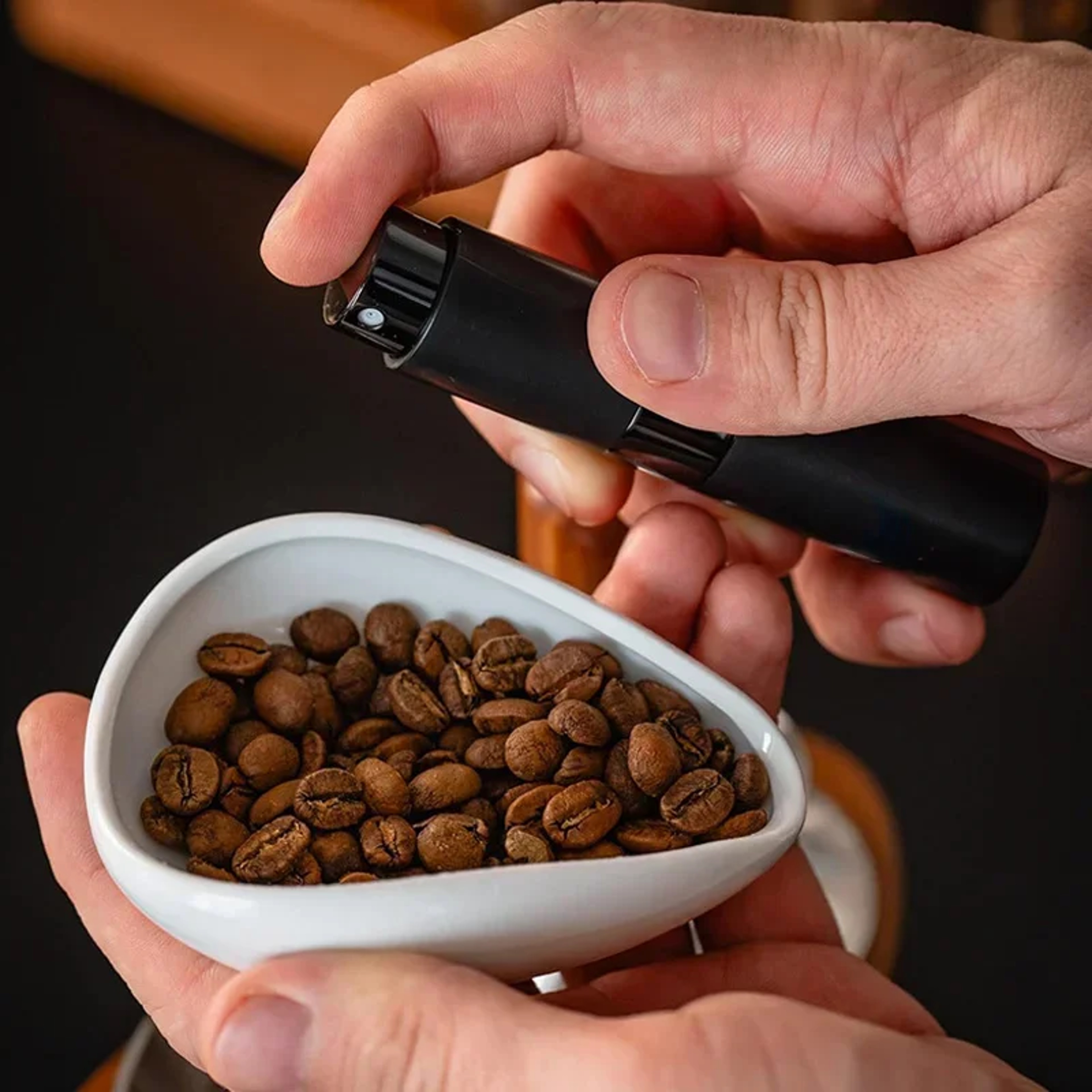 Coffee Beans Dosing Cup Tray Spray Portable Humidifier Powder Anti Fly Static Electricity Espreso G