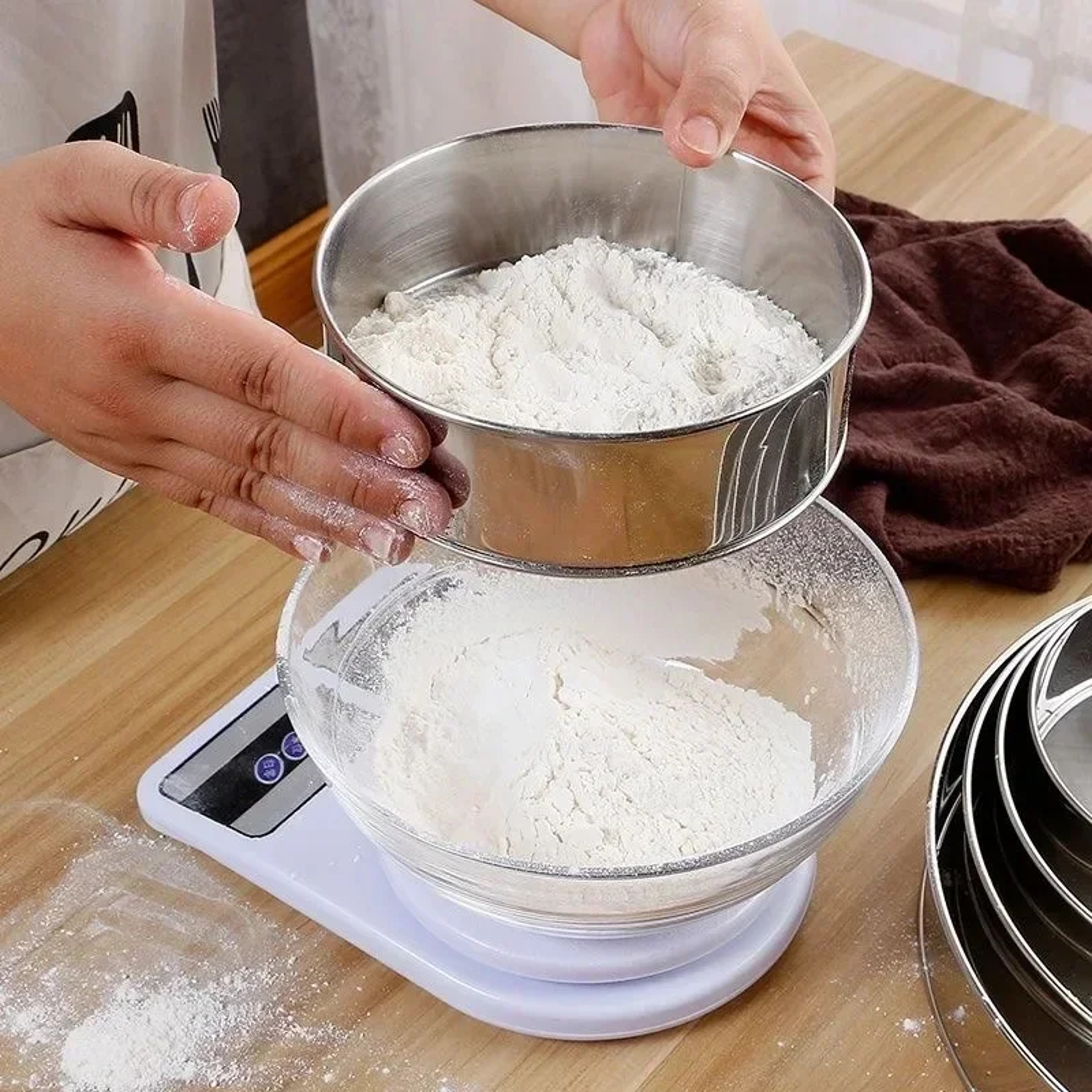 Kitchen Scale For Baking HighPrecision Electronic Gram Scale Compact Household Food Weight Scale Sm 5