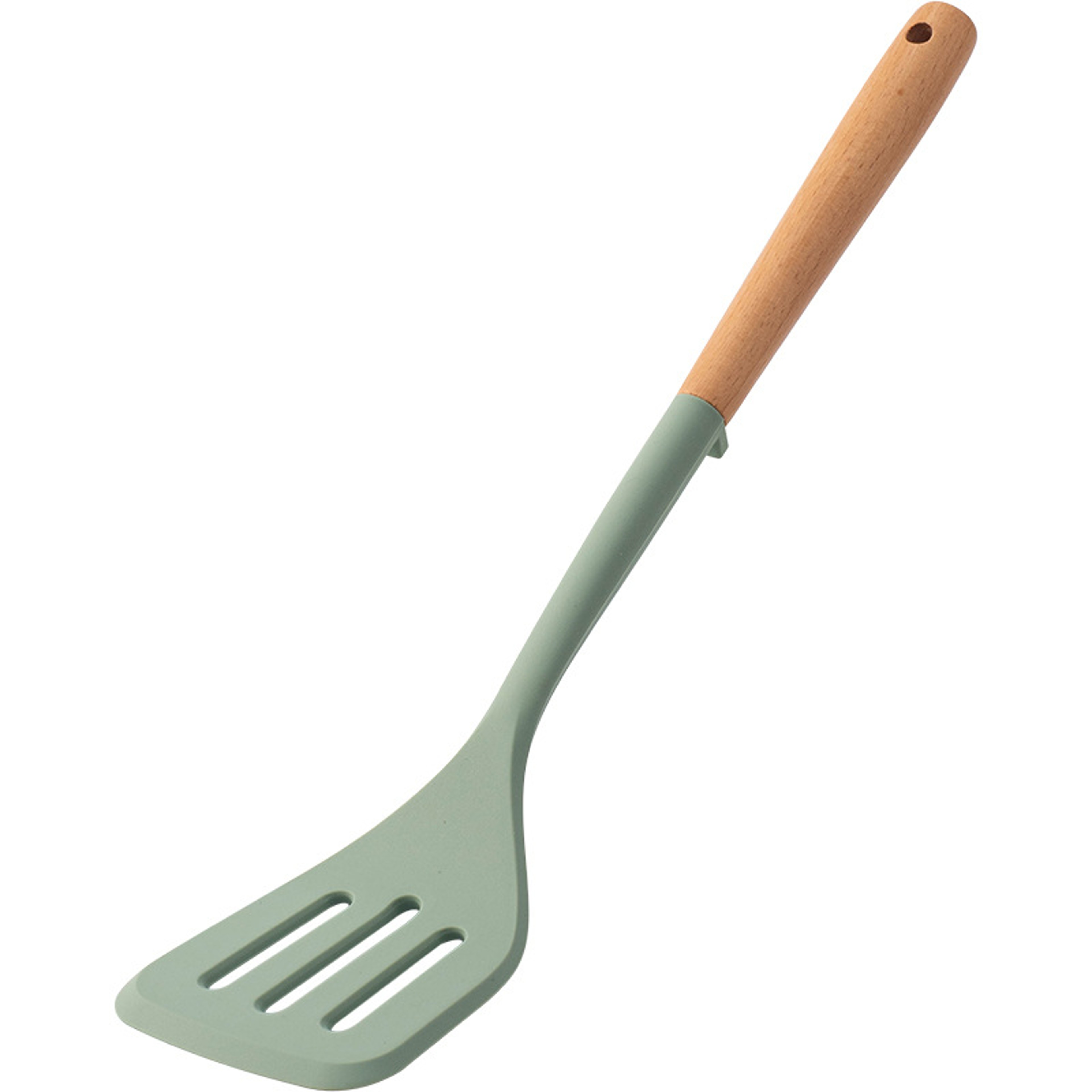 Silicone Spatula For Non Stick Pan Wooden Handle Heatresistant Silicone Cooking Spoon Kitchen Tool  8