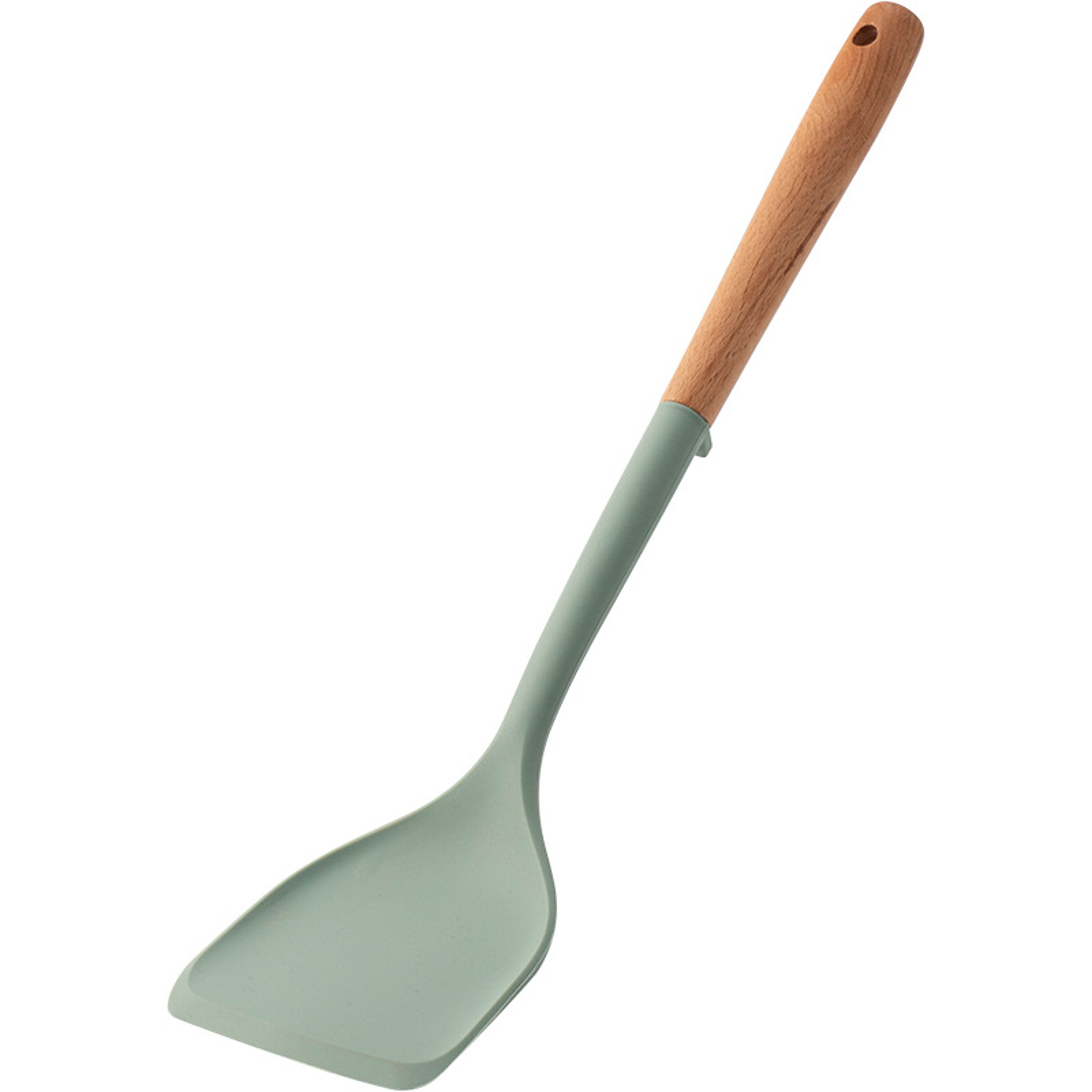 Silicone Spatula For Non Stick Pan Wooden Handle Heatresistant Silicone Cooking Spoon Kitchen Tool  16