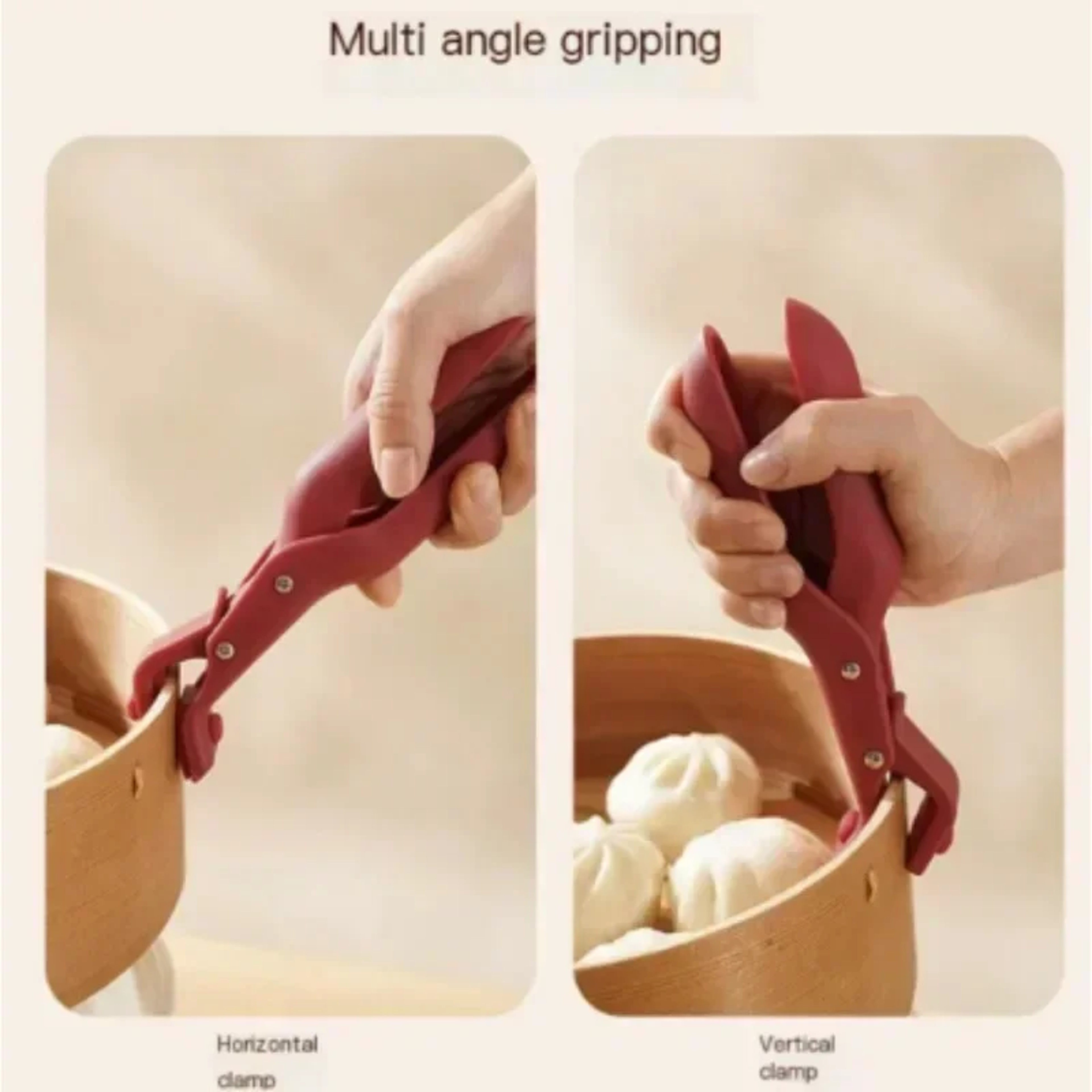 Anti Scalding Tray Holder Multifunctional Bowl Holder Anti Slip Silicone Clip For Kitchen Creative  3