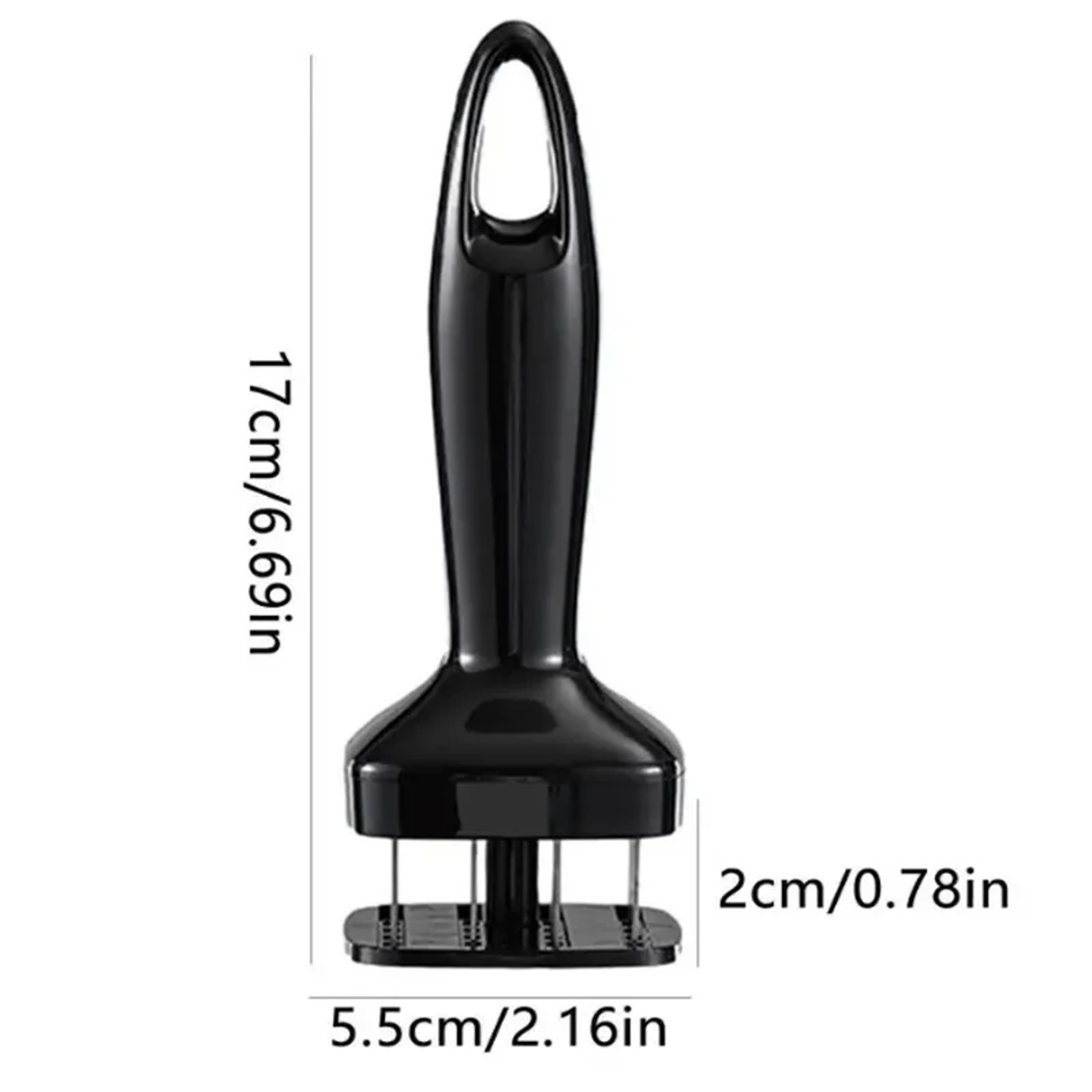 Stainless Steel Needle Automatic Rebound Hammer Meat Floss Needle Kitchen Steak Tendon Puncture Dev 7