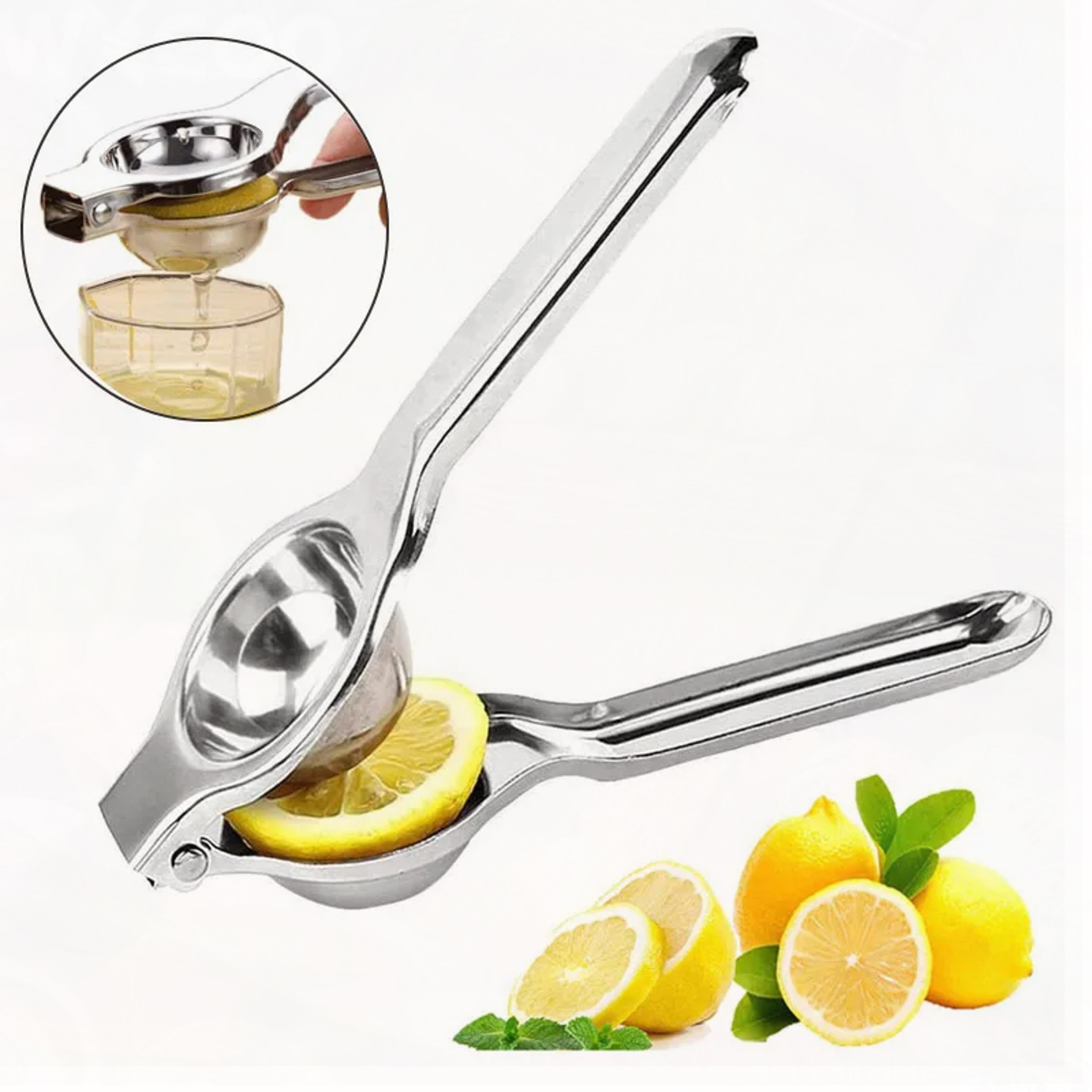 Lemon Squeezer Stainless Steel Manual Citrus Juicer Hand Press Squeezer Fruit Juicer Lime Squeezer  5
