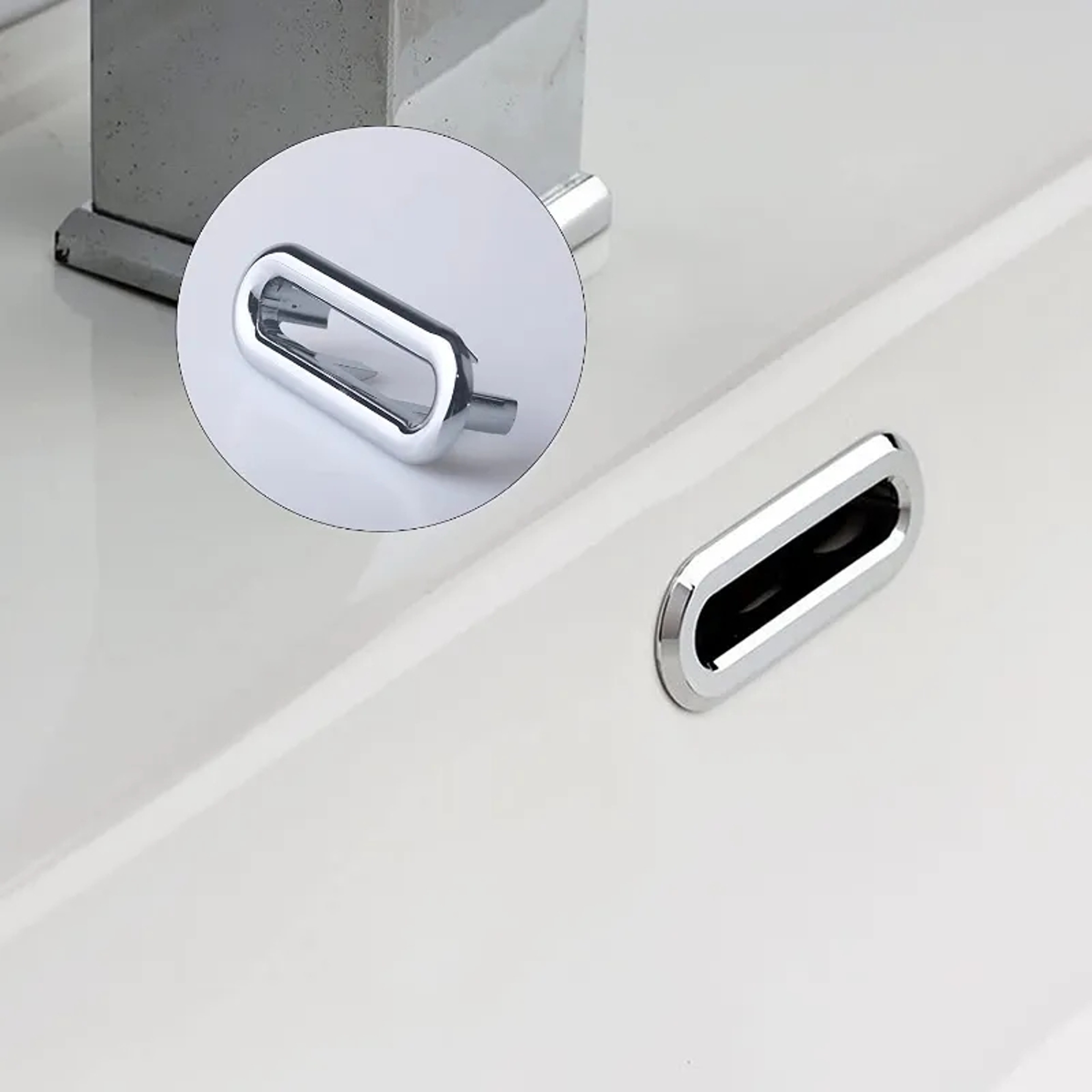 Kitchen Bathroom Basin Circular Overflow Drain Cover For Bathtub Sink Hole Washbasin Overflow Decor 2