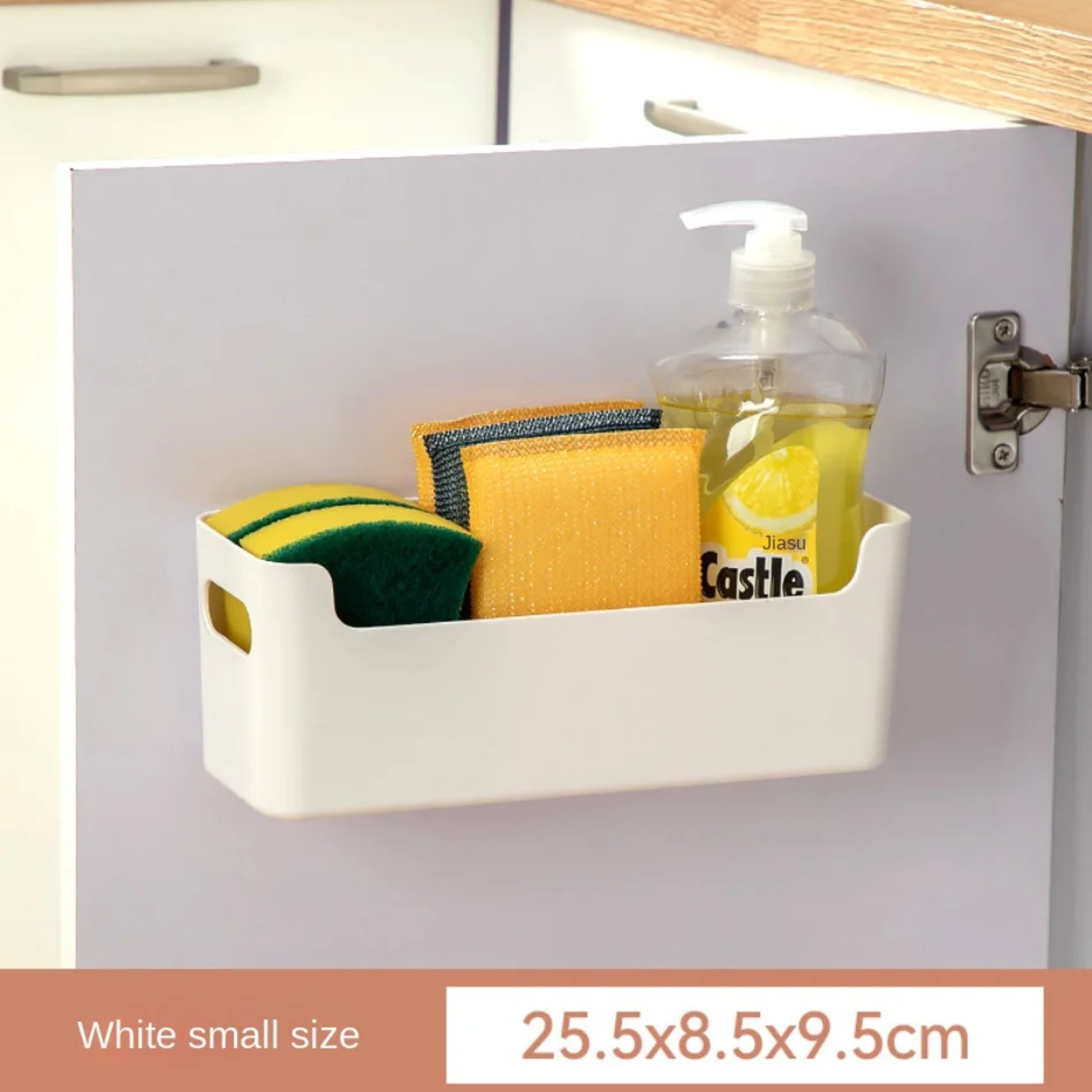 Non Perforated Cling Film Rack Inside Cabinet Wall Shelf Spice Rack Dish Drying Rack Cabinet Door O 5