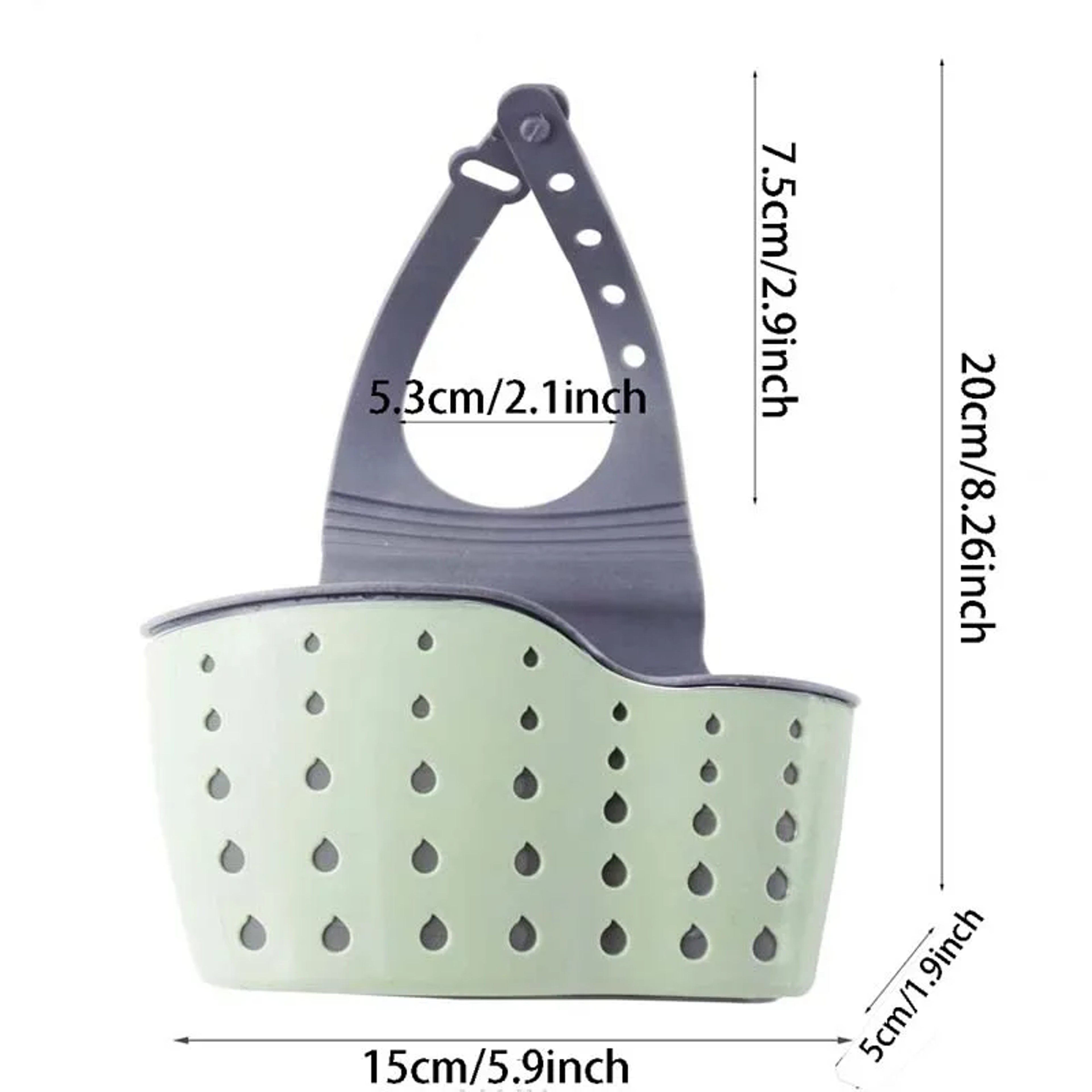 Adjustable Kitchen Sink Draining Hanging Basket Soap Sponge Shelf Faucet Holder Rubber Sink Bag Acc 5