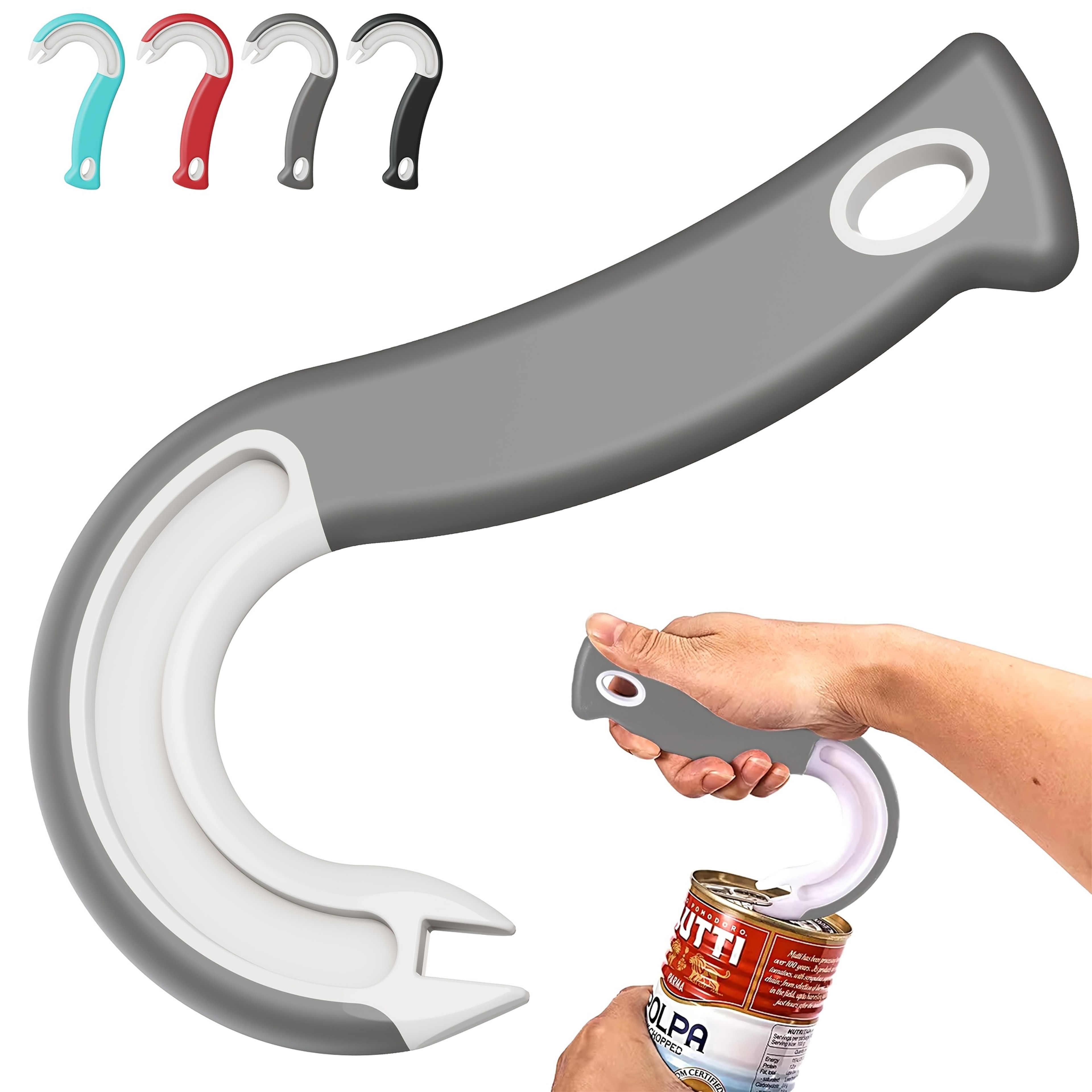 Easy To Grip Hook Can Opener Durable Cola Can Pull Tab Bottle Opener Tool Perfect For Families Rest 9