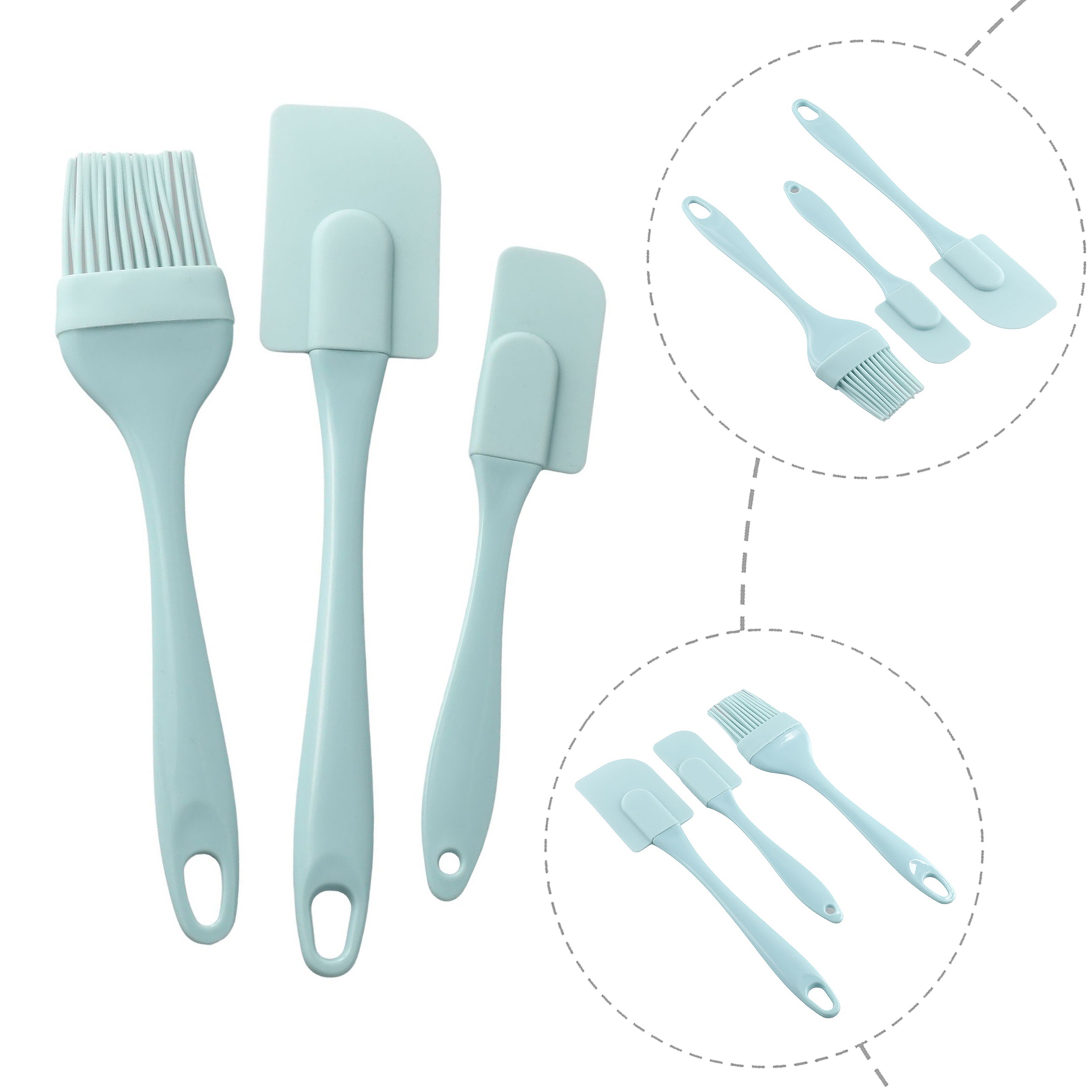 Cream Scraper DIY Bread Cake Butter Spatula, Mixer Oil Brush, Silicone Spatula, Non-stick Kitchen Baking Tools – view 2